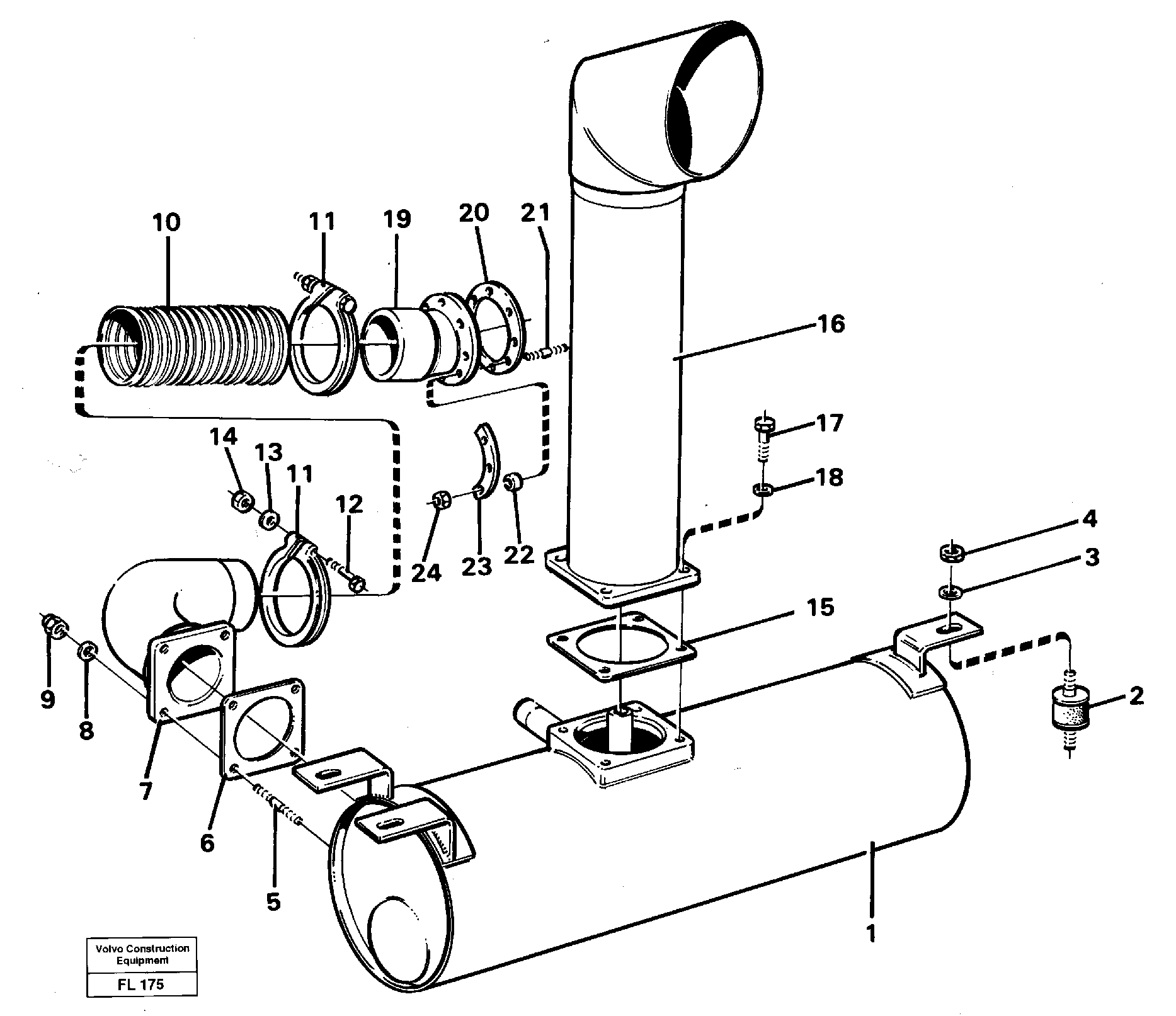 Control lever Rh. VOE14344693 VOLVO