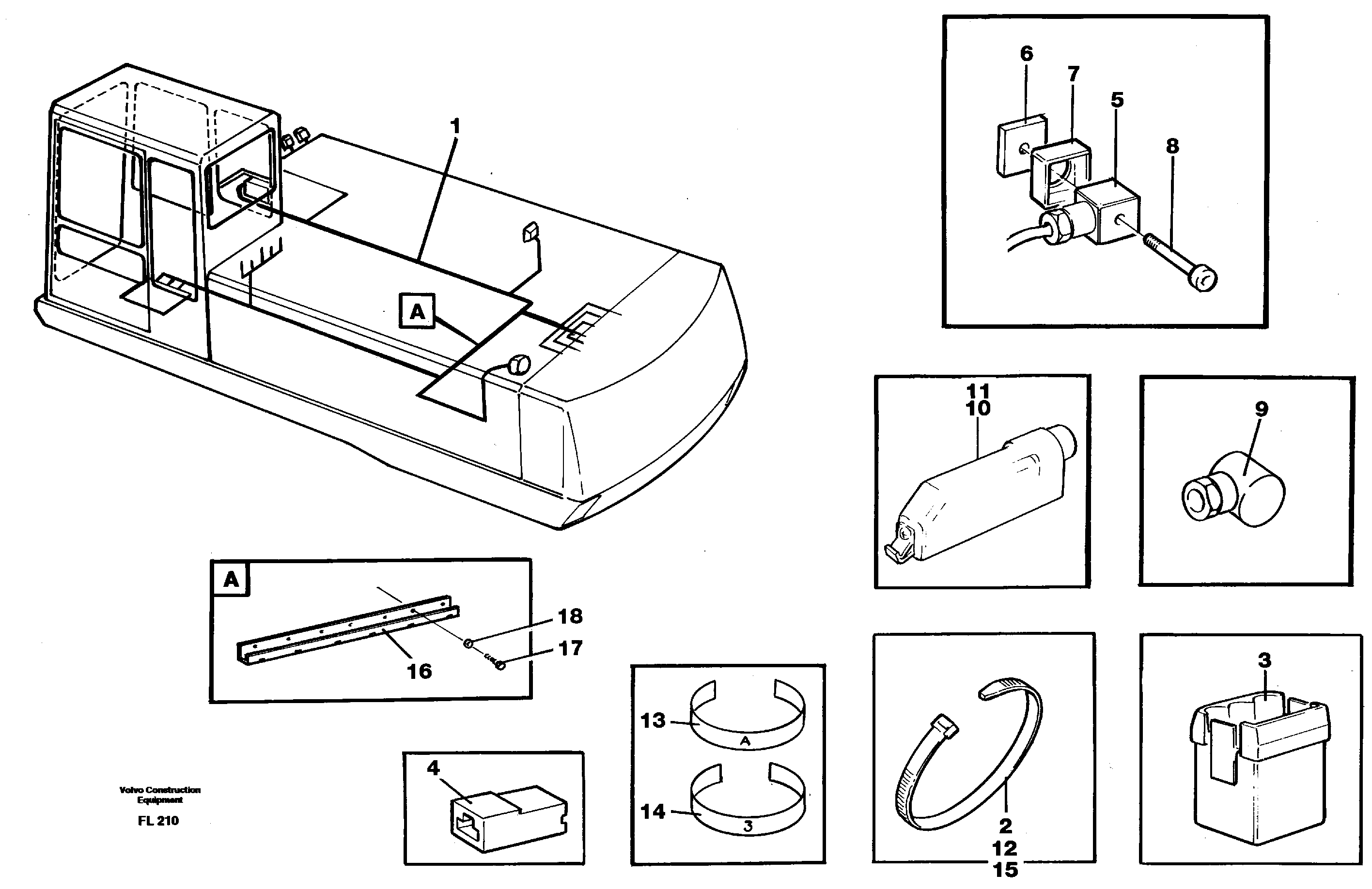 Rubber cushion VOE14263384 VOLVO