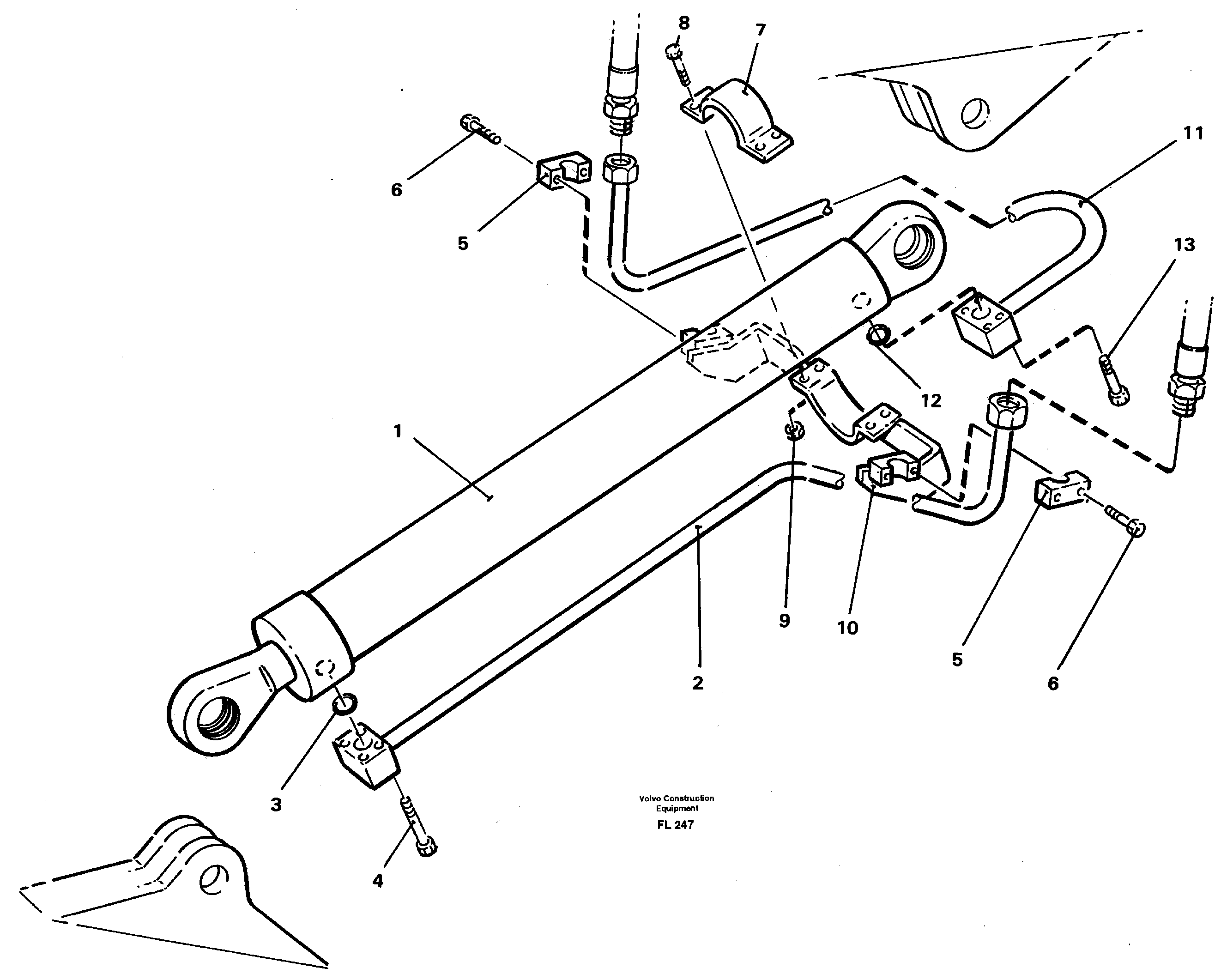 Tube Retainer VOE14248063 VOLVO