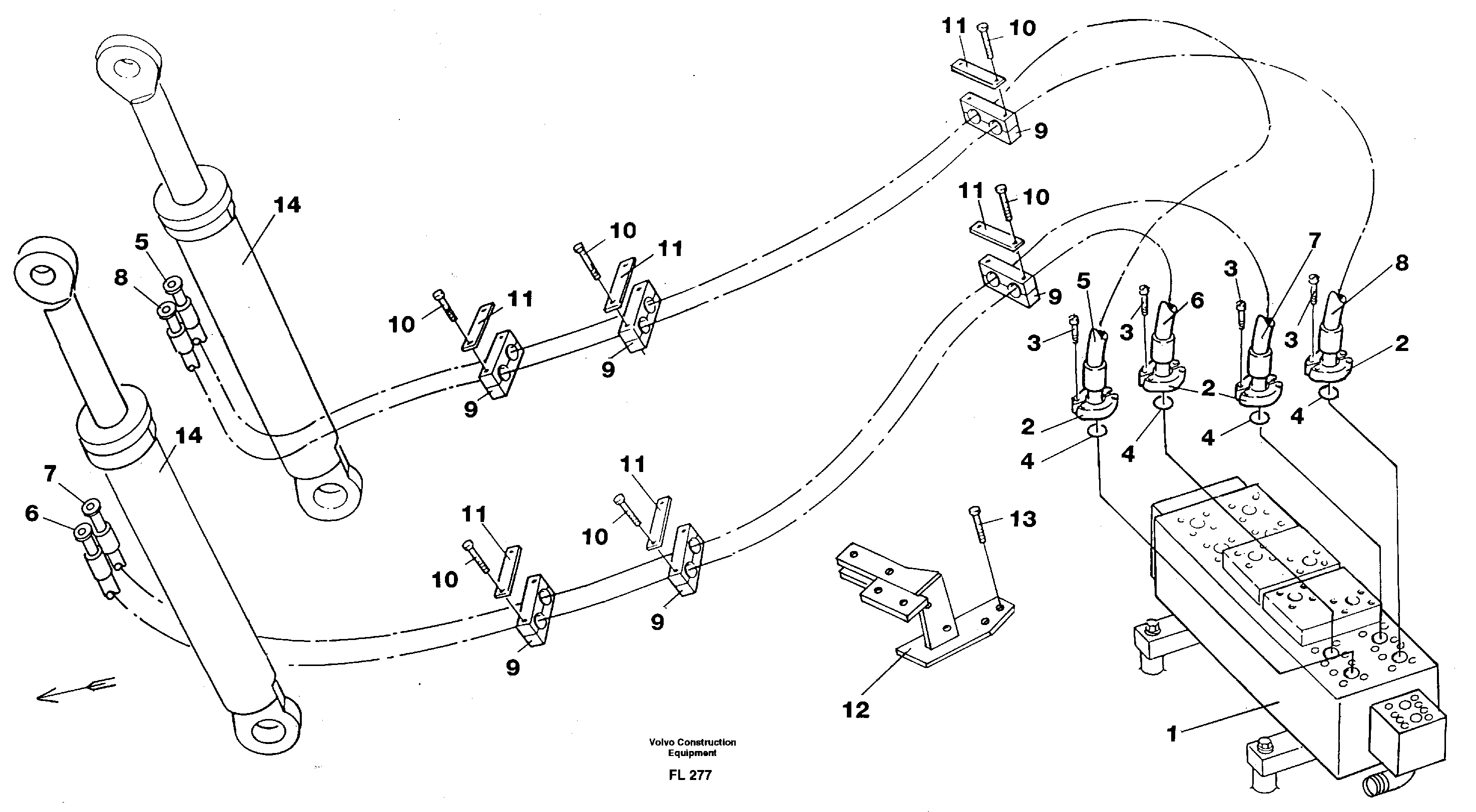 Bracket VOE14264010 VOLVO