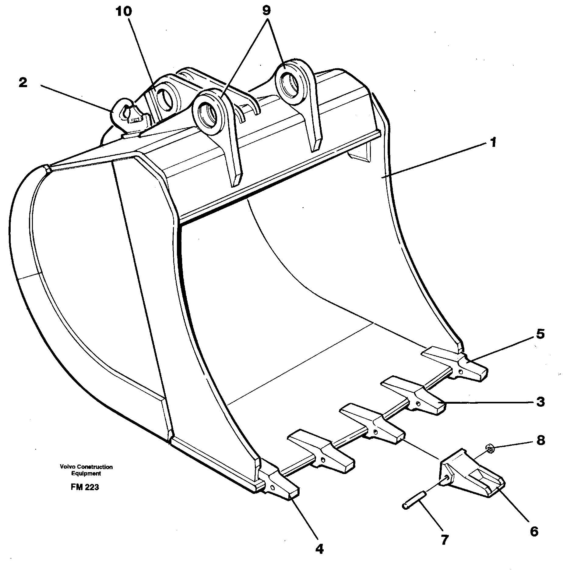 Bracket VOE14287839 VOLVO