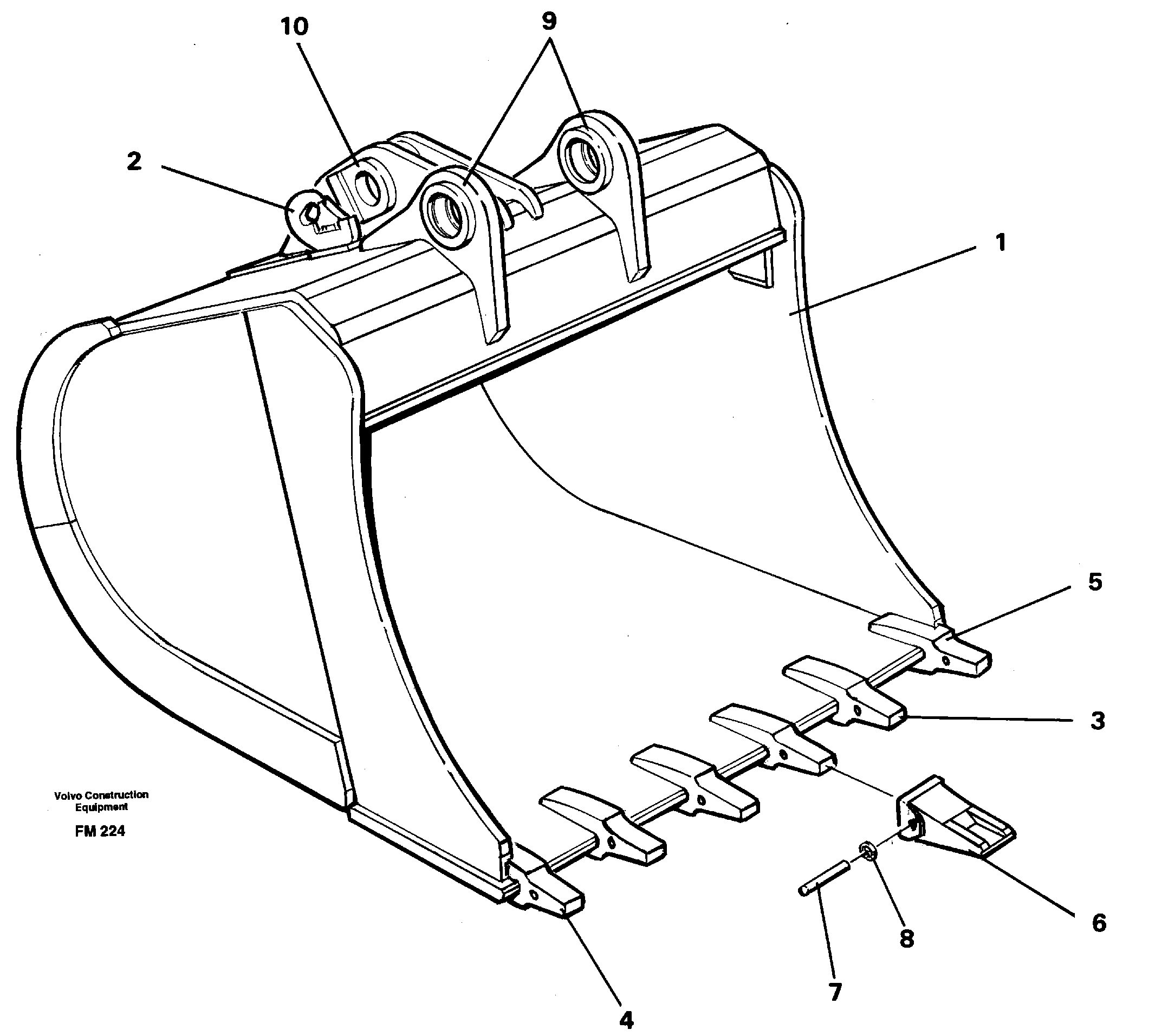 Bracket VOE14288487 VOLVO