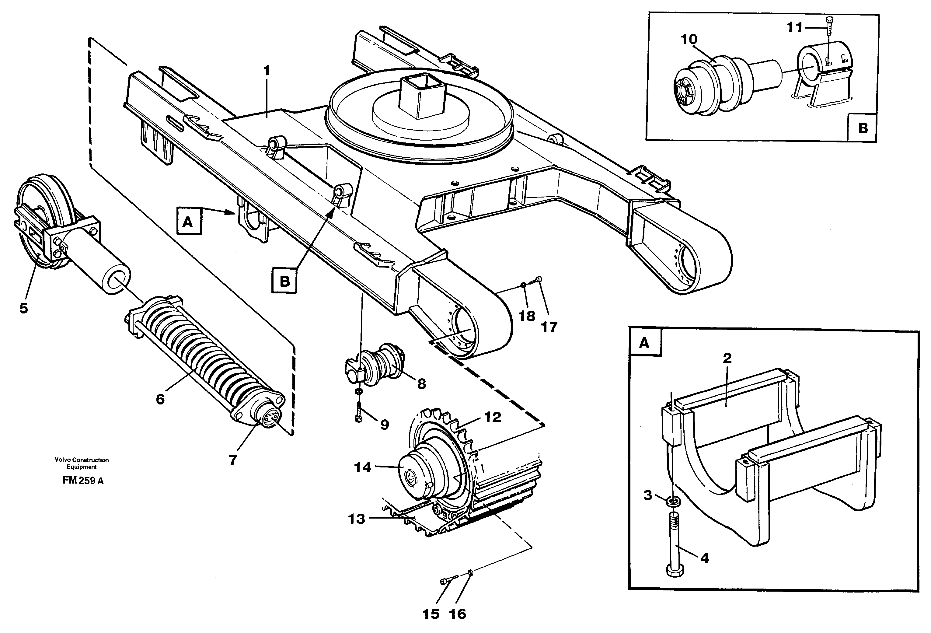 Mounting rail VOE963357 VOLVO
