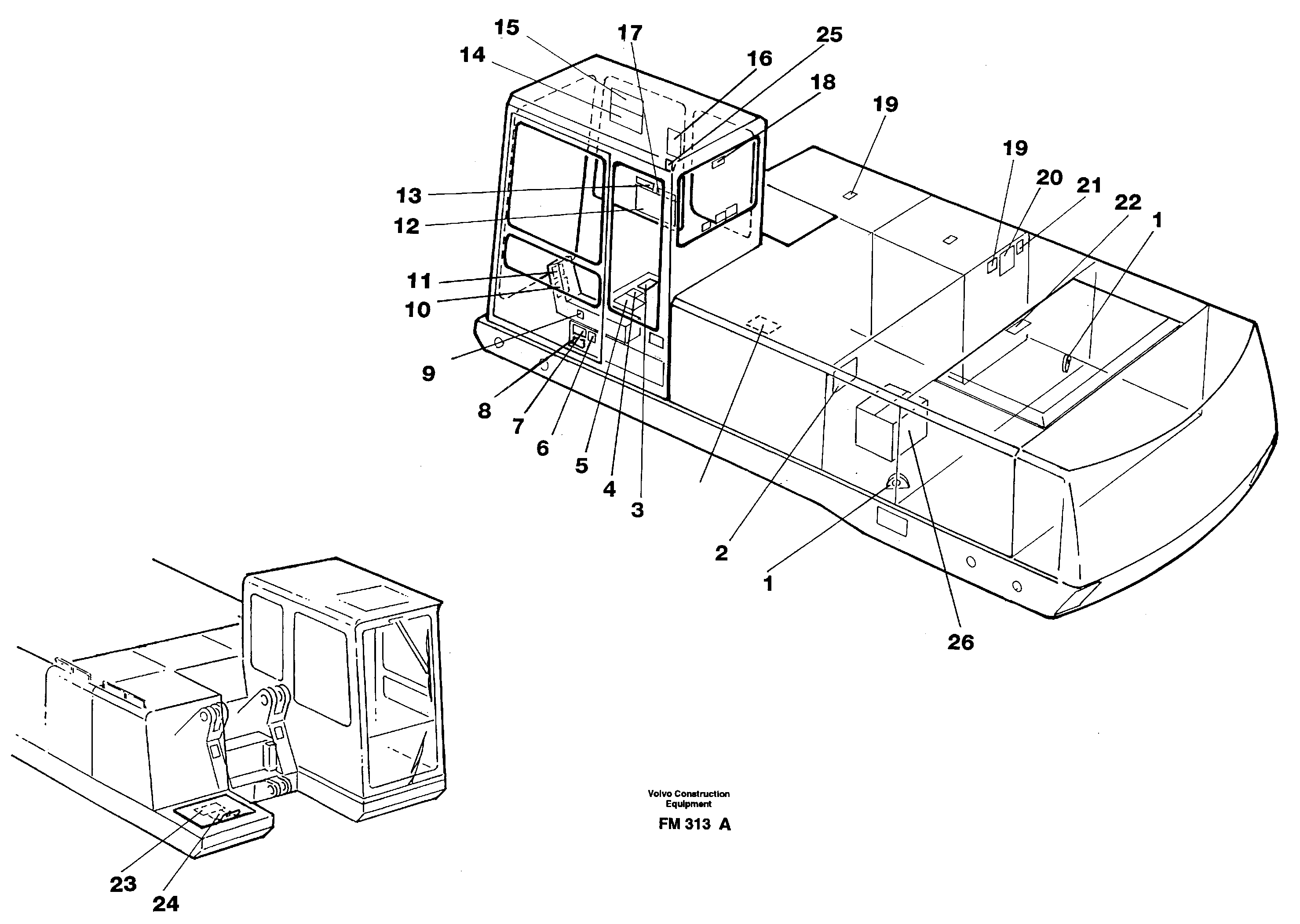 Angled plate VOE14247697 VOLVO