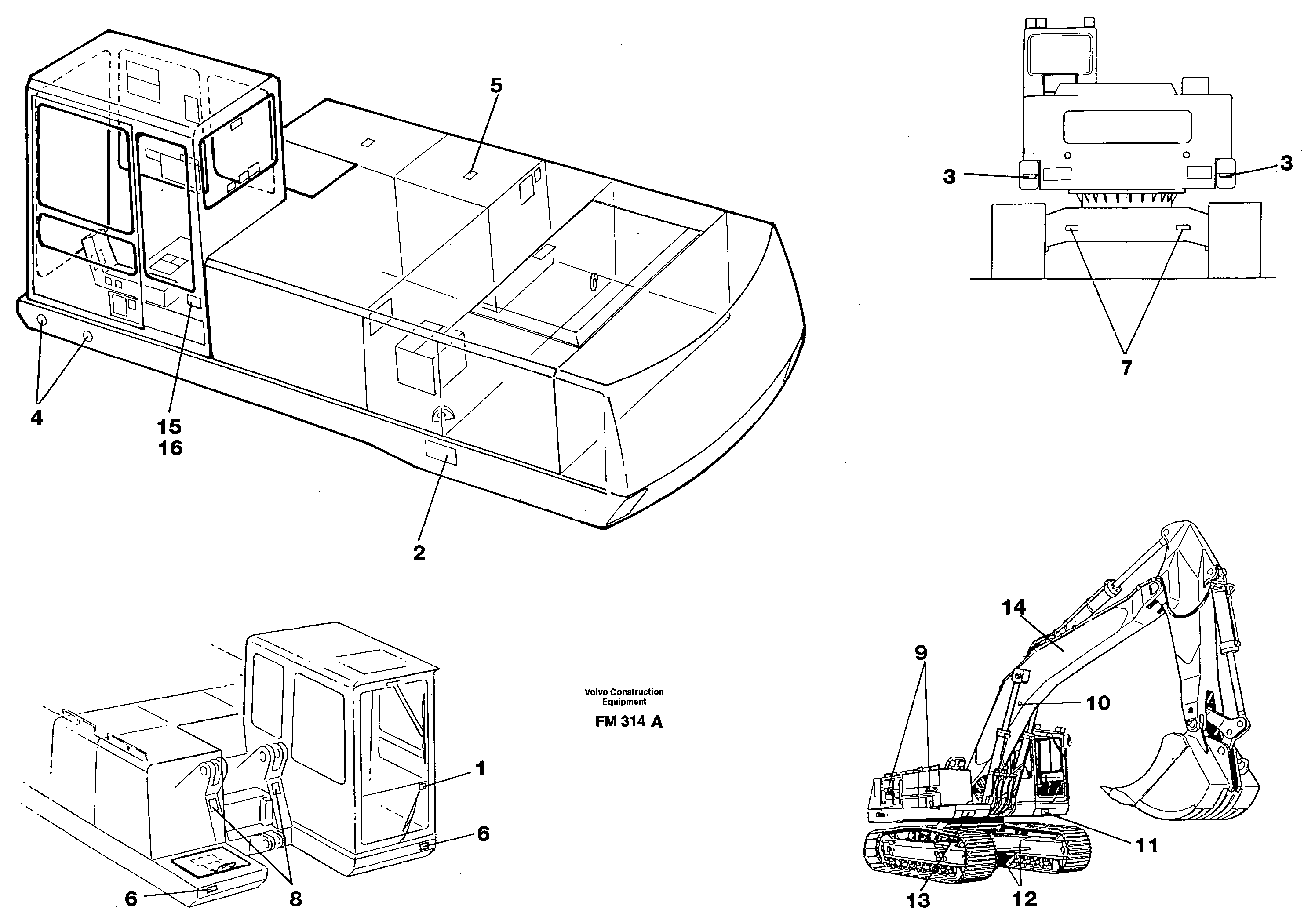 Angled plate RM/VOE14266134 VOLVO