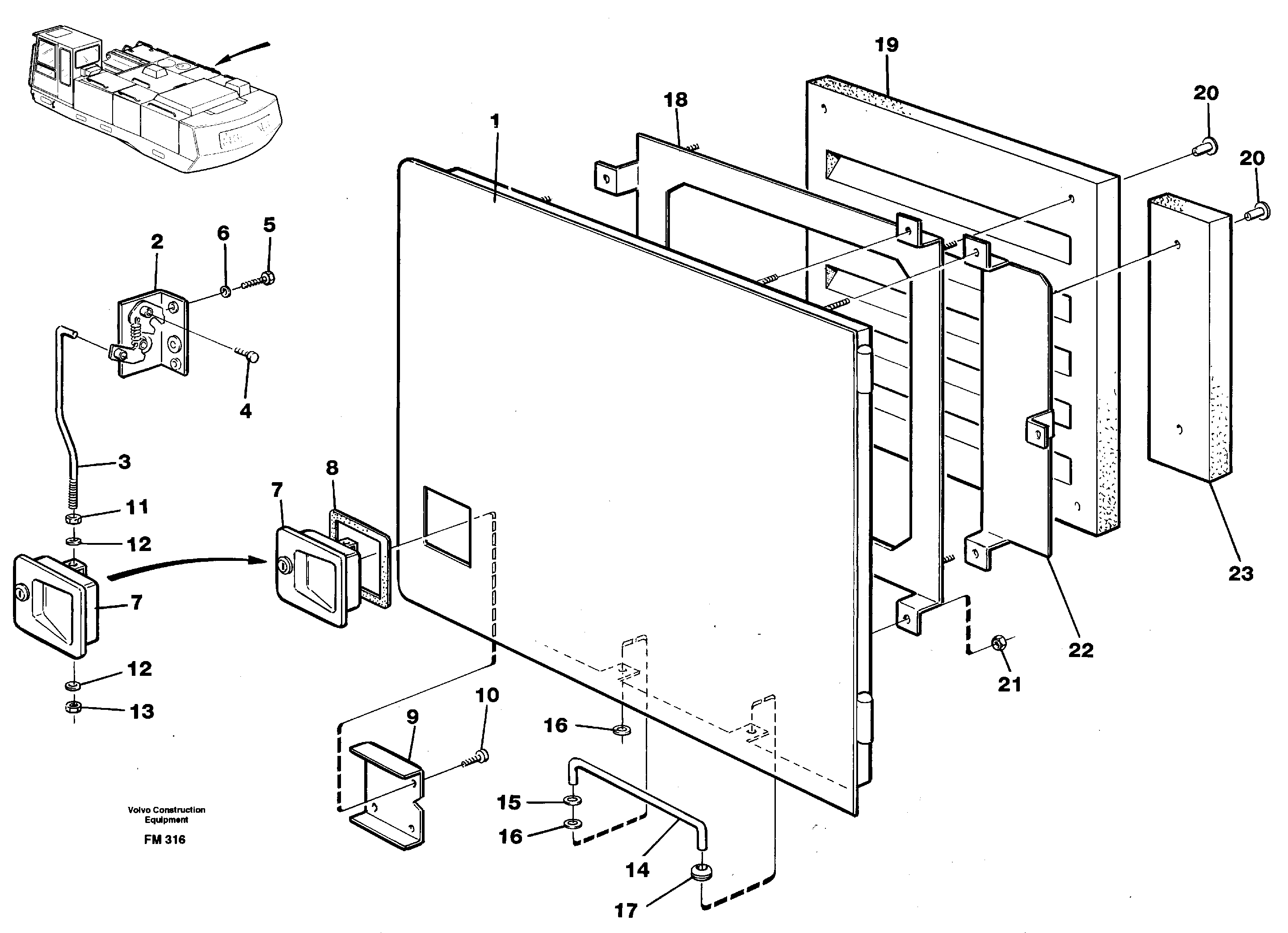 Bracket VOE14265539 VOLVO