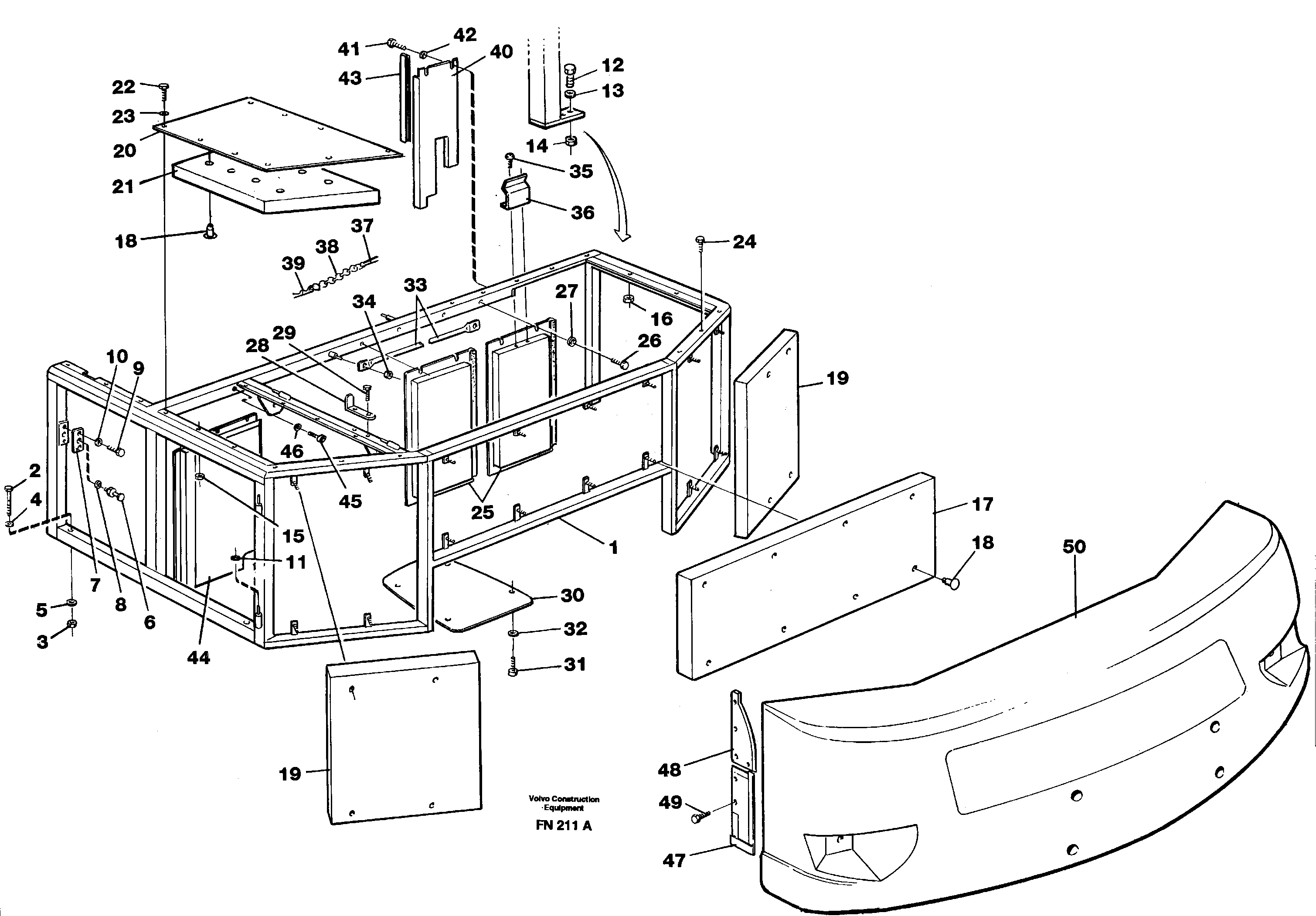 Tailboard VOE14342259 VOLVO