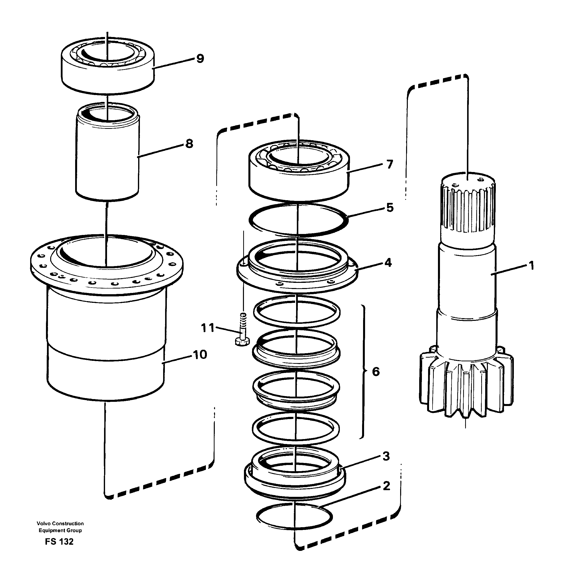 Swg Pin Shaft RM/VOE14231153 VOLVO