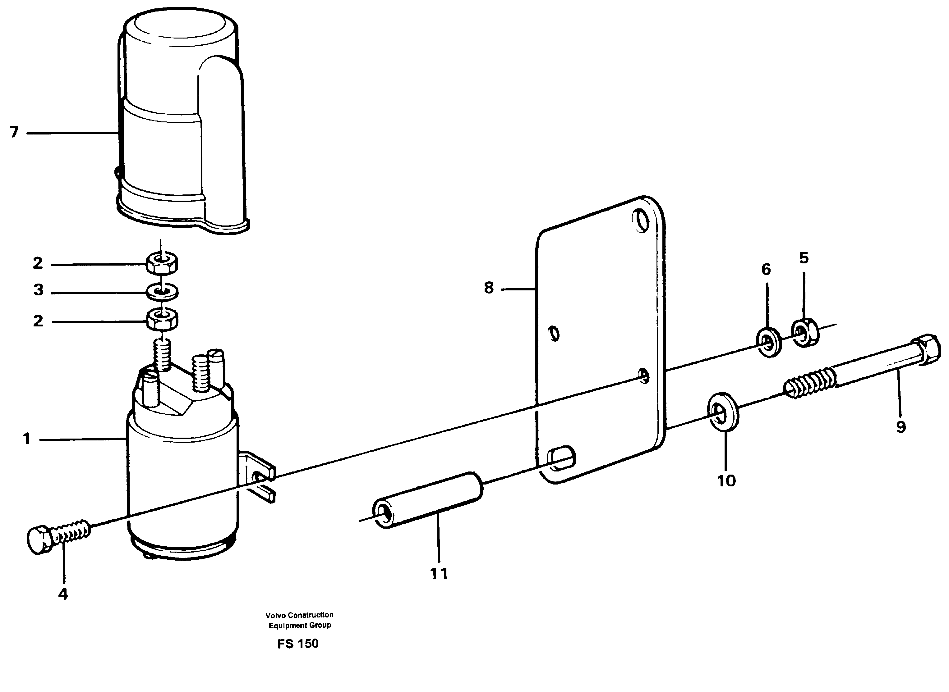 Spacer sleeve VOE847690 VOLVO