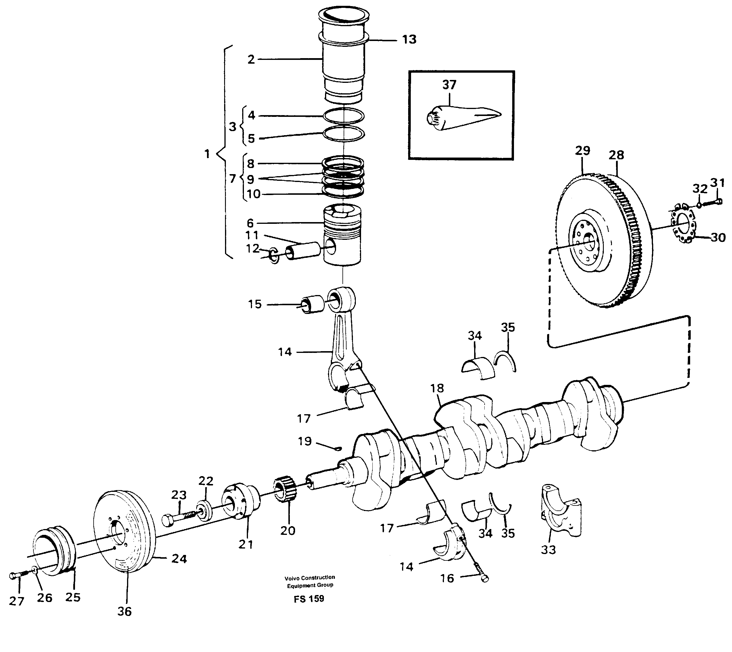 Compression ring VOE422794 VOLVO