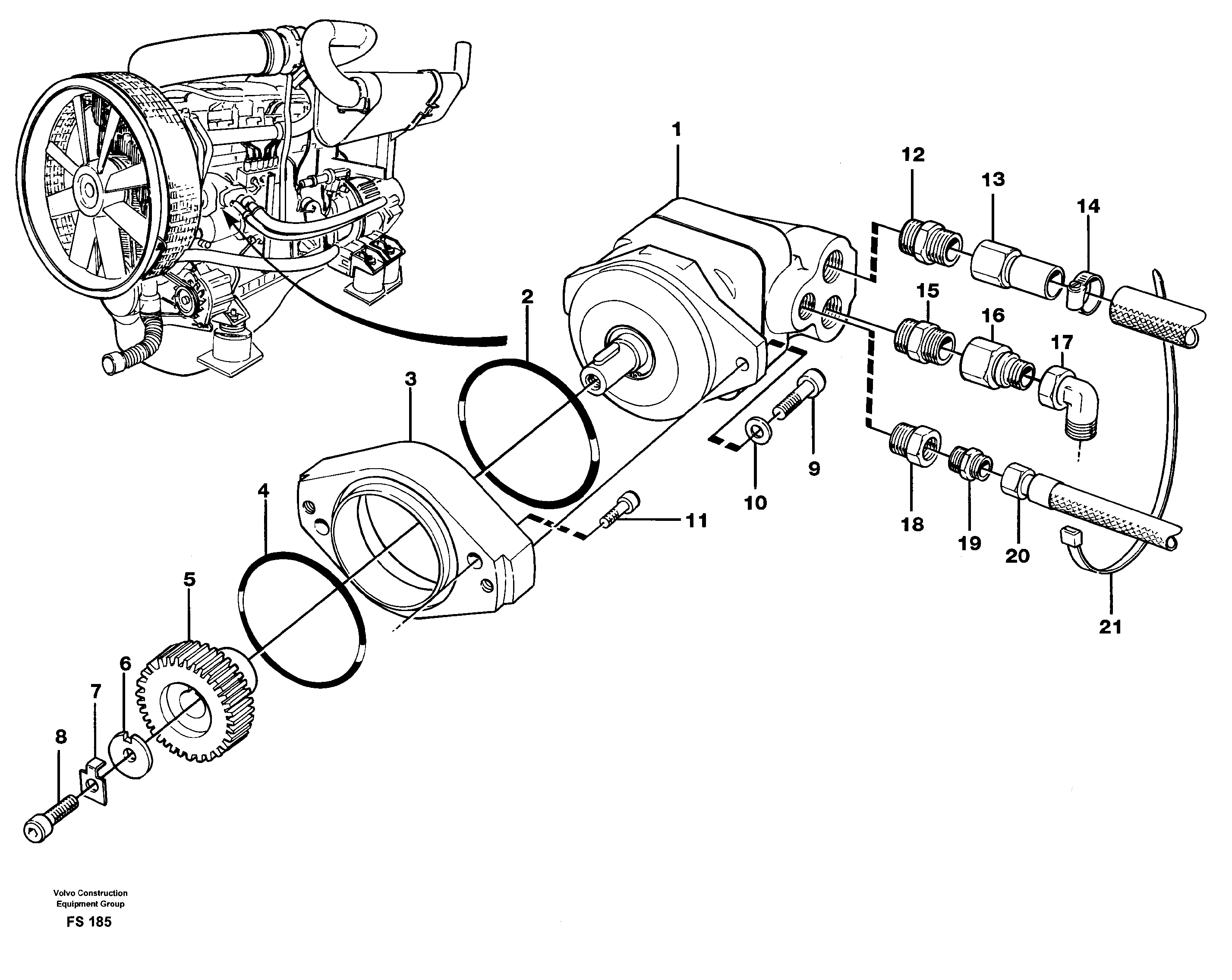 Скользящий зуб VOE14249907 VOLVO