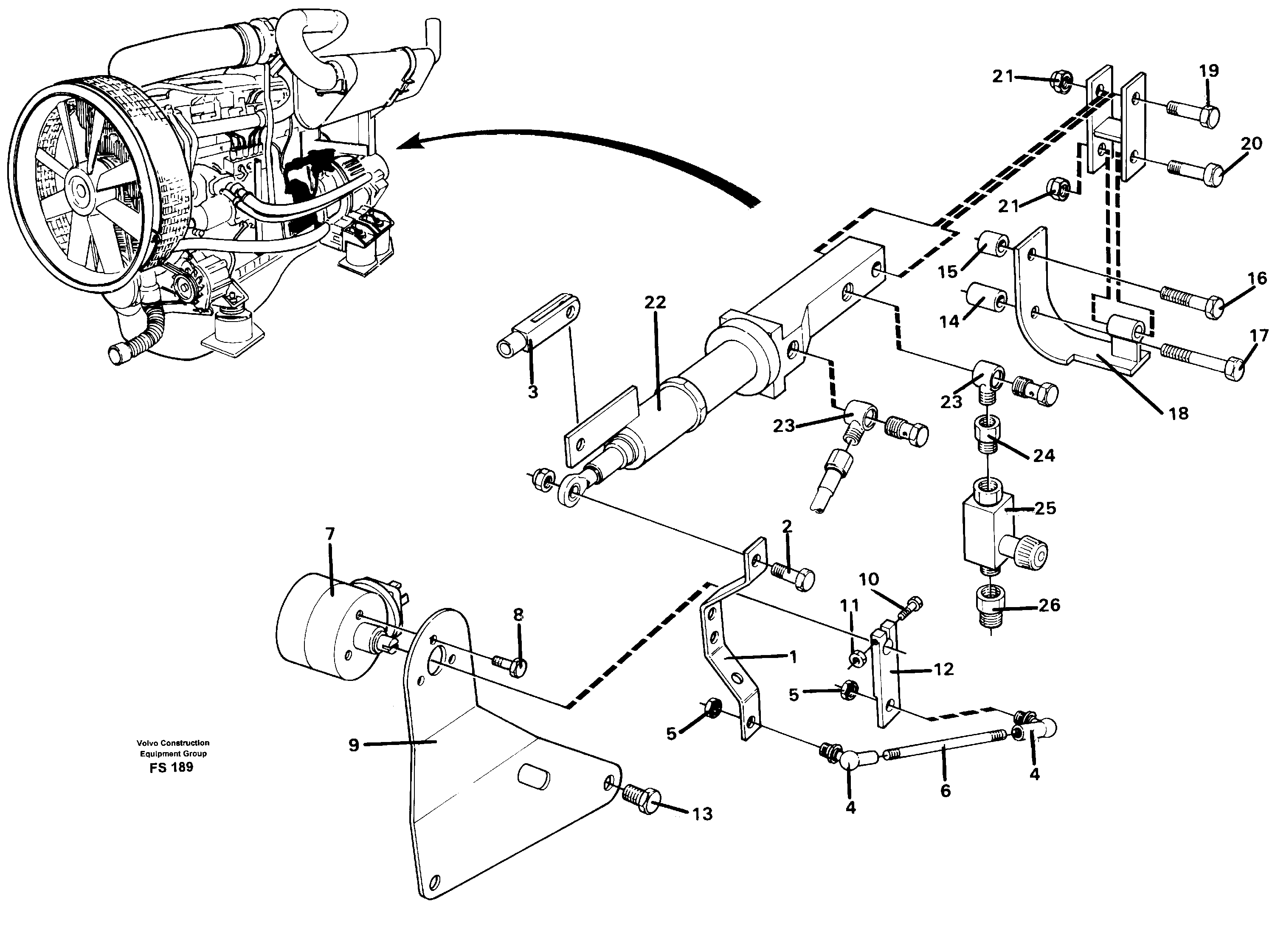For upper engine part VOE14014887 VOLVO