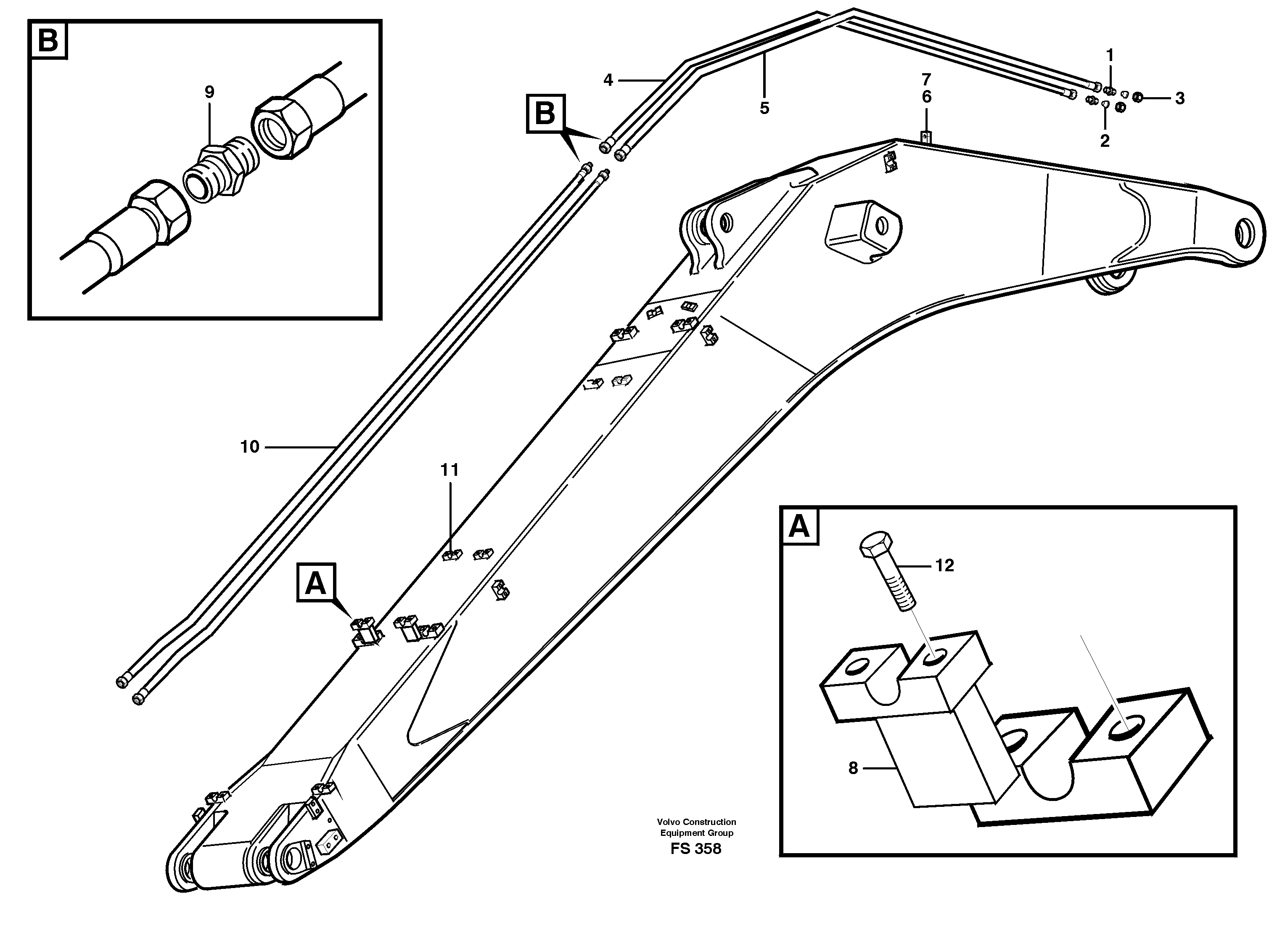 Tube Retainer VOE14283098 VOLVO