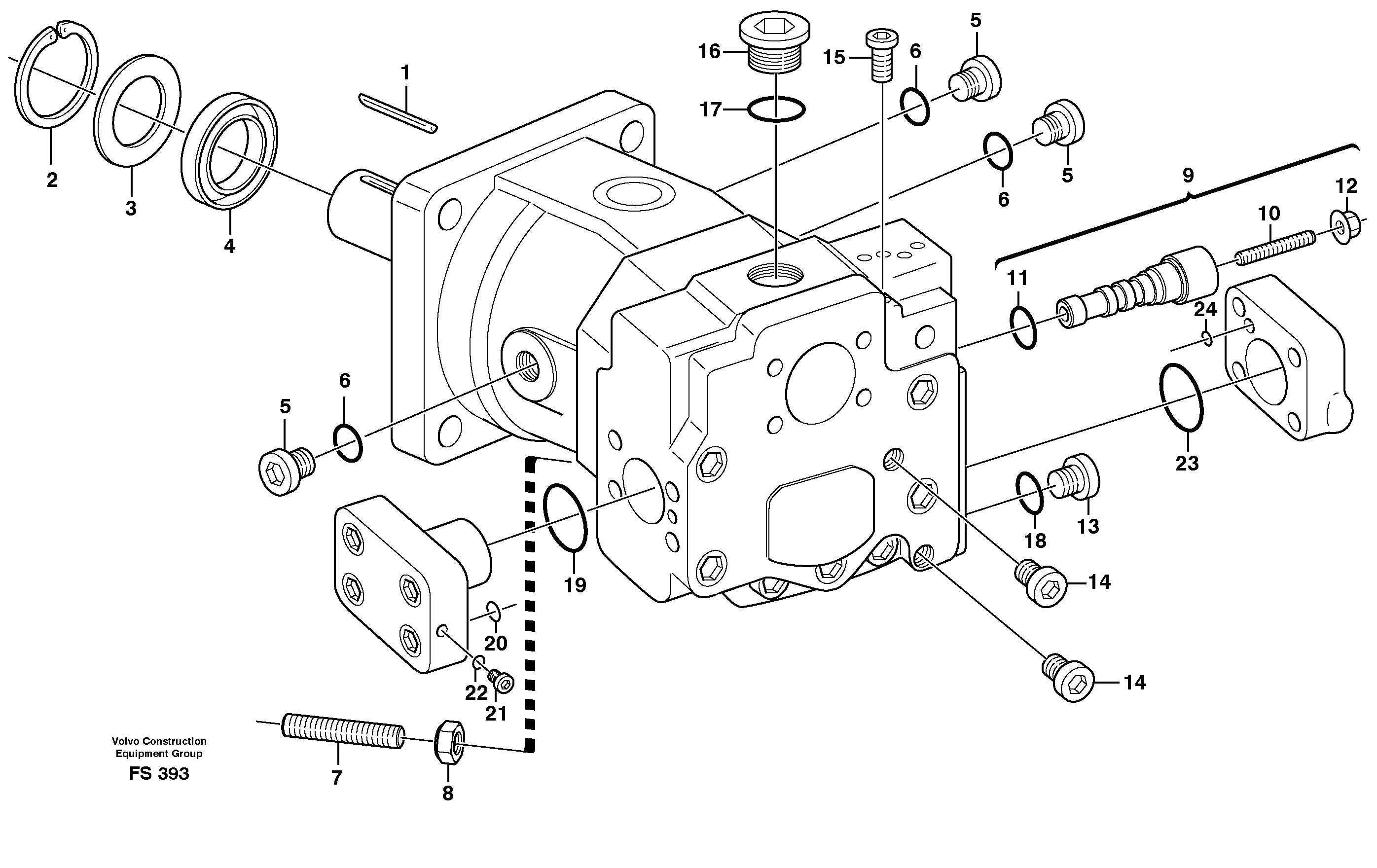 Valve stop VOE11704394 VOLVO