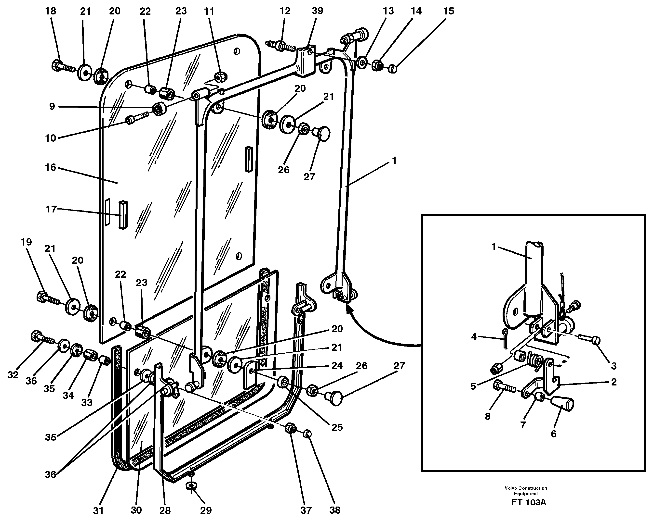 Mounting rail VOE970883 VOLVO