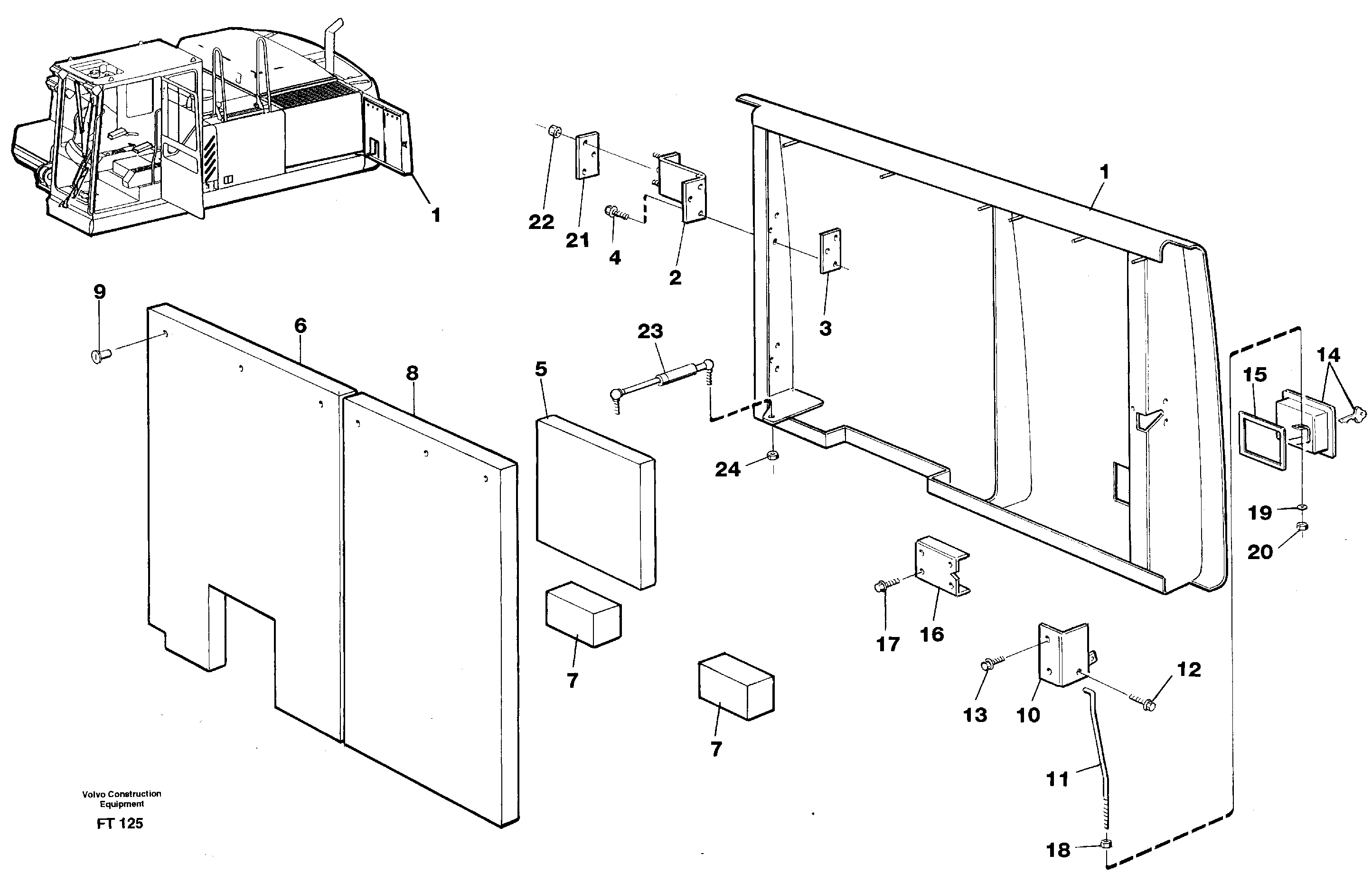 Sound absorber VOE14340893 VOLVO