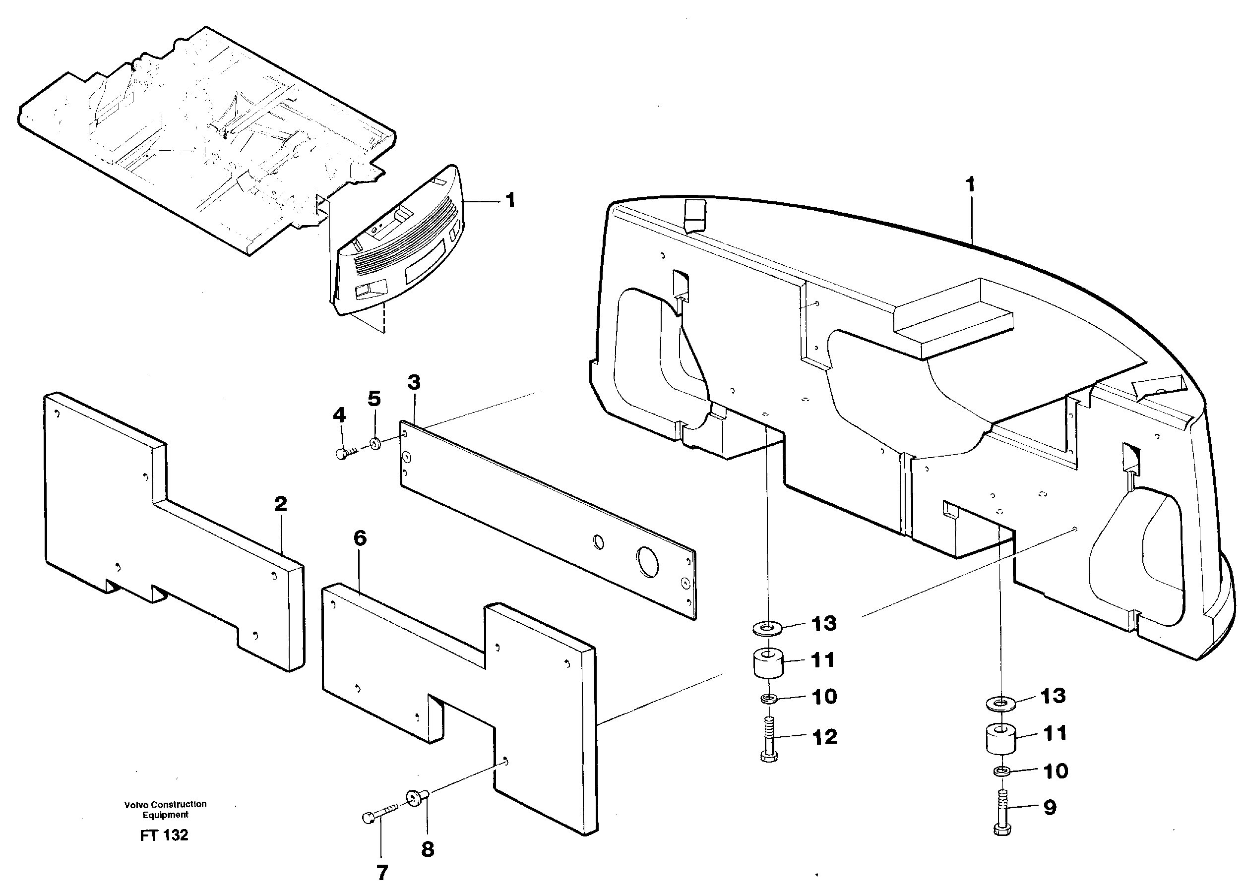 Cover plate VOE14340971 VOLVO
