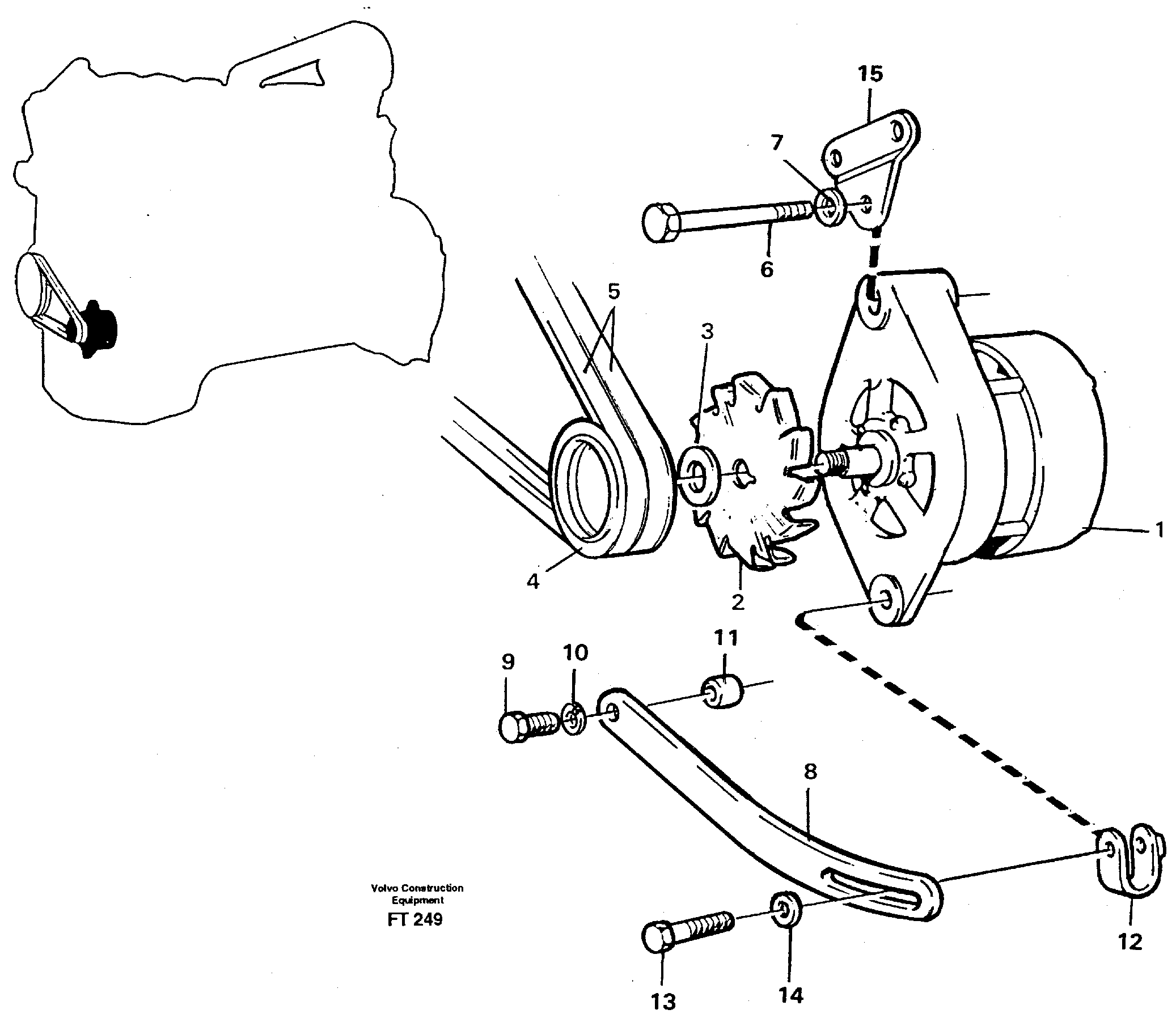 Brush Bearing VOE14340182 VOLVO