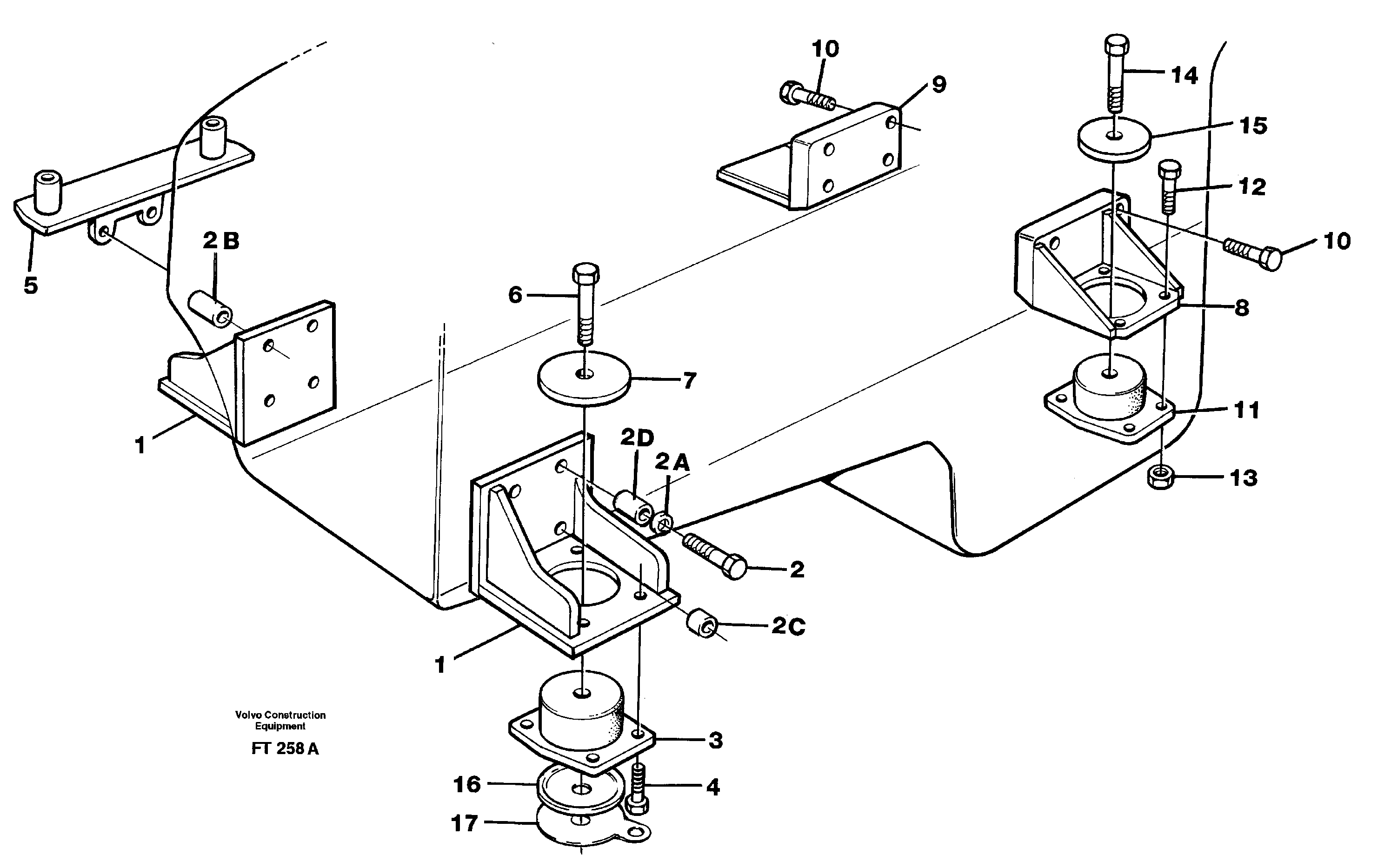 Mounting rail VOE963347 VOLVO