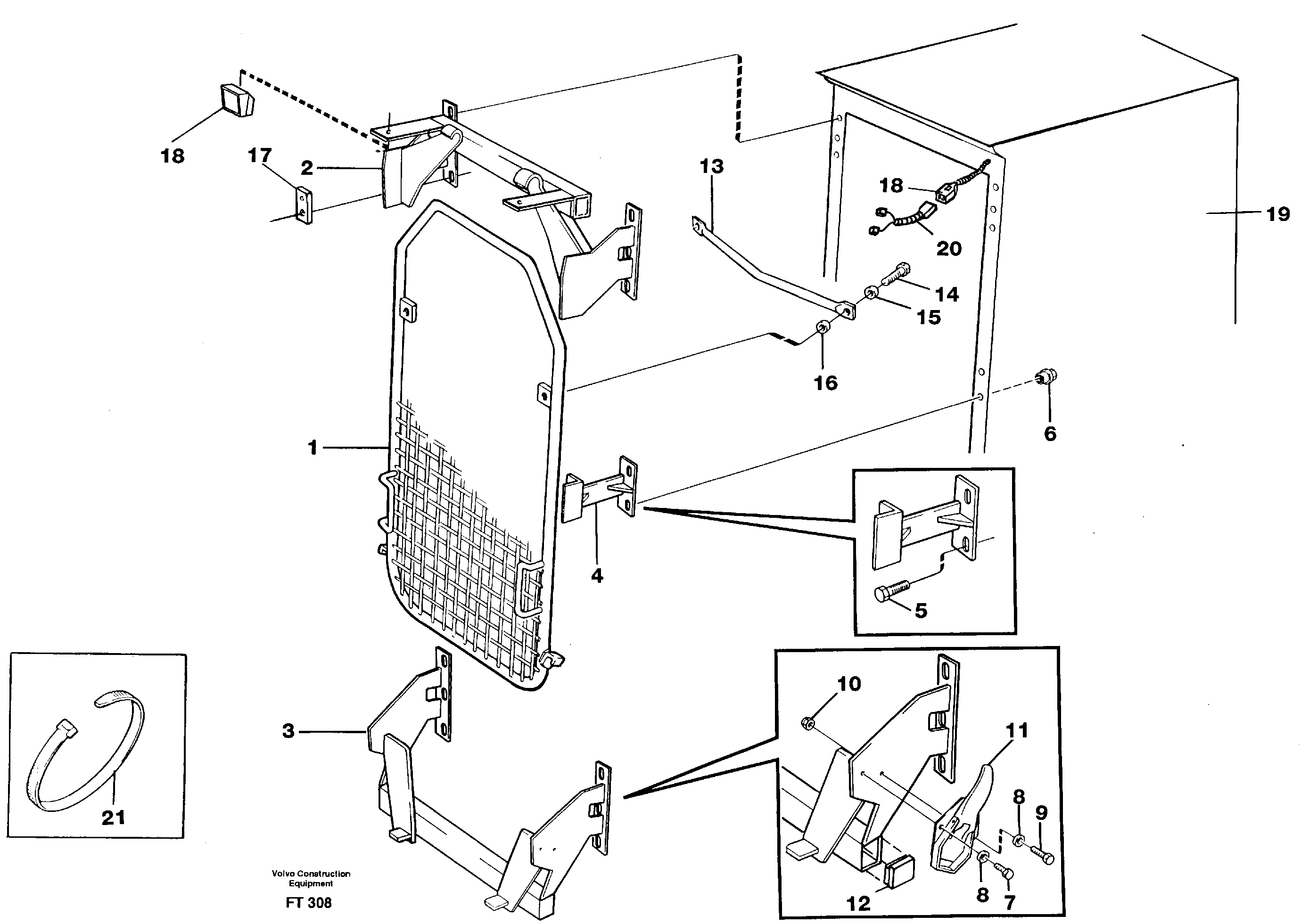 Rubber cushion VOE14344880 VOLVO