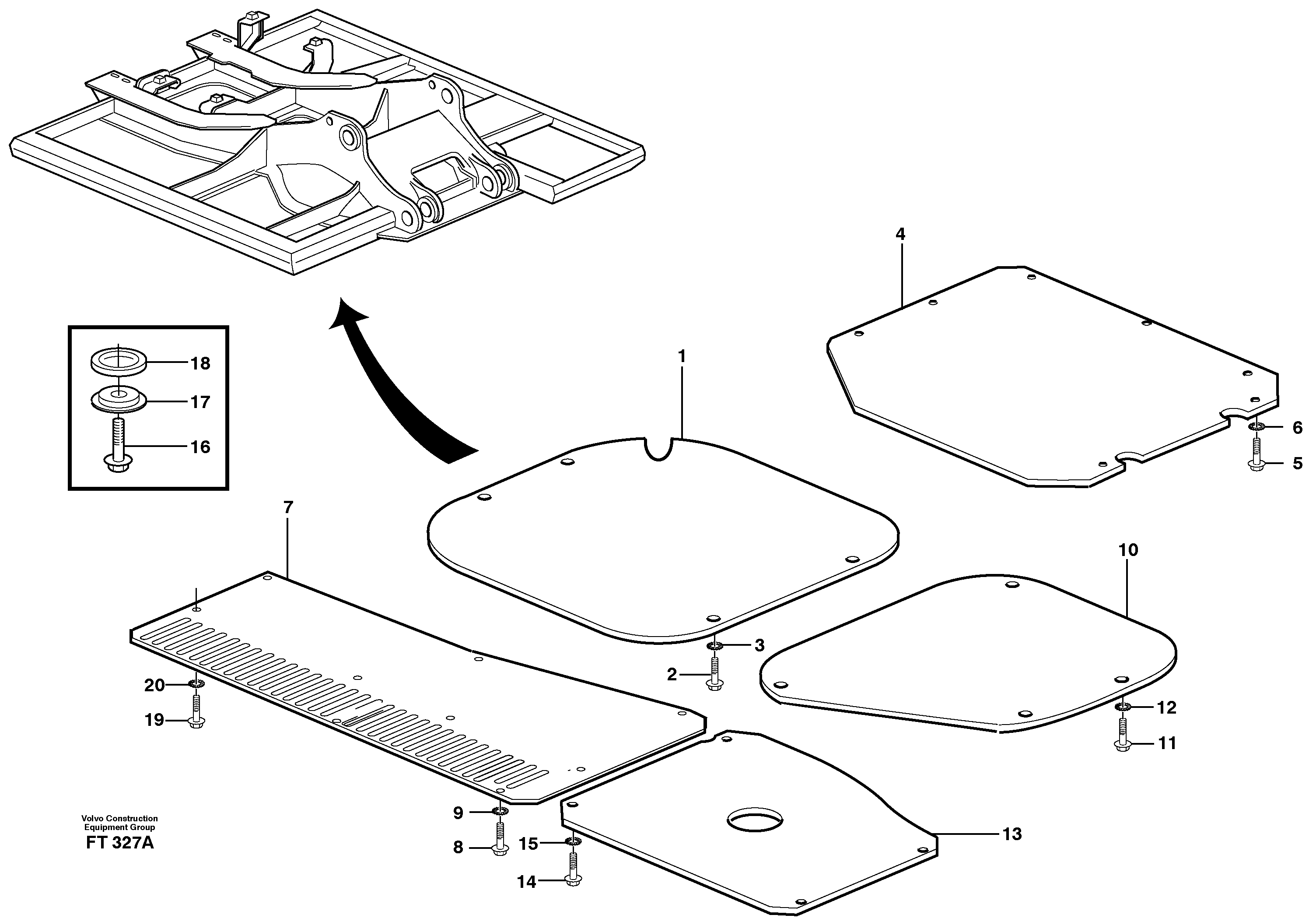 Upholstery Rail VOE14310040 VOLVO
