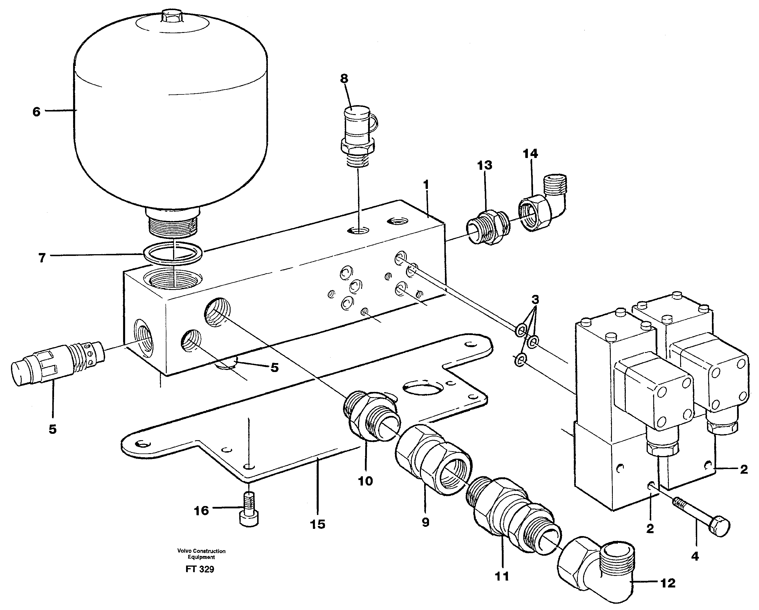 Bracket VOE14342097 VOLVO