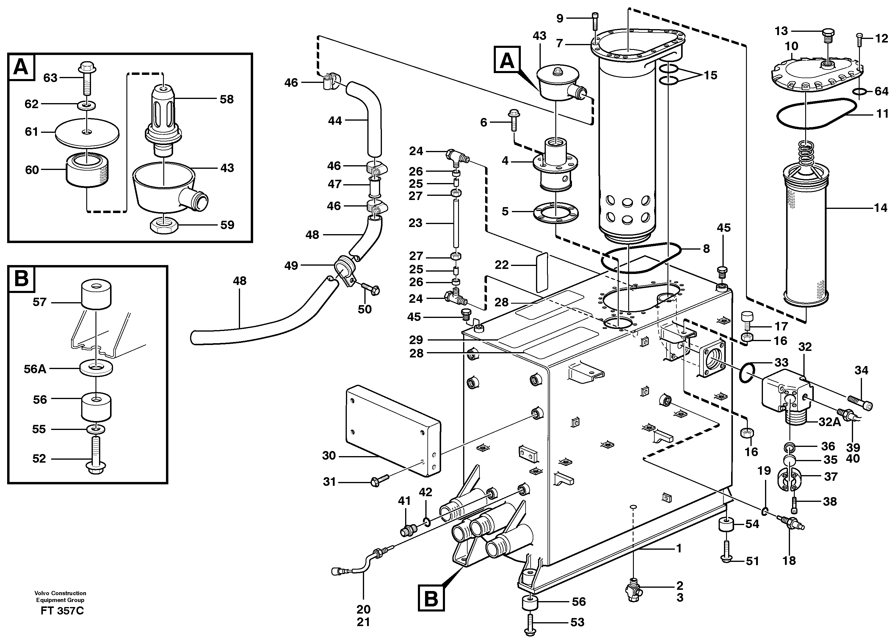 Brake cylinder VOE14345722 VOLVO
