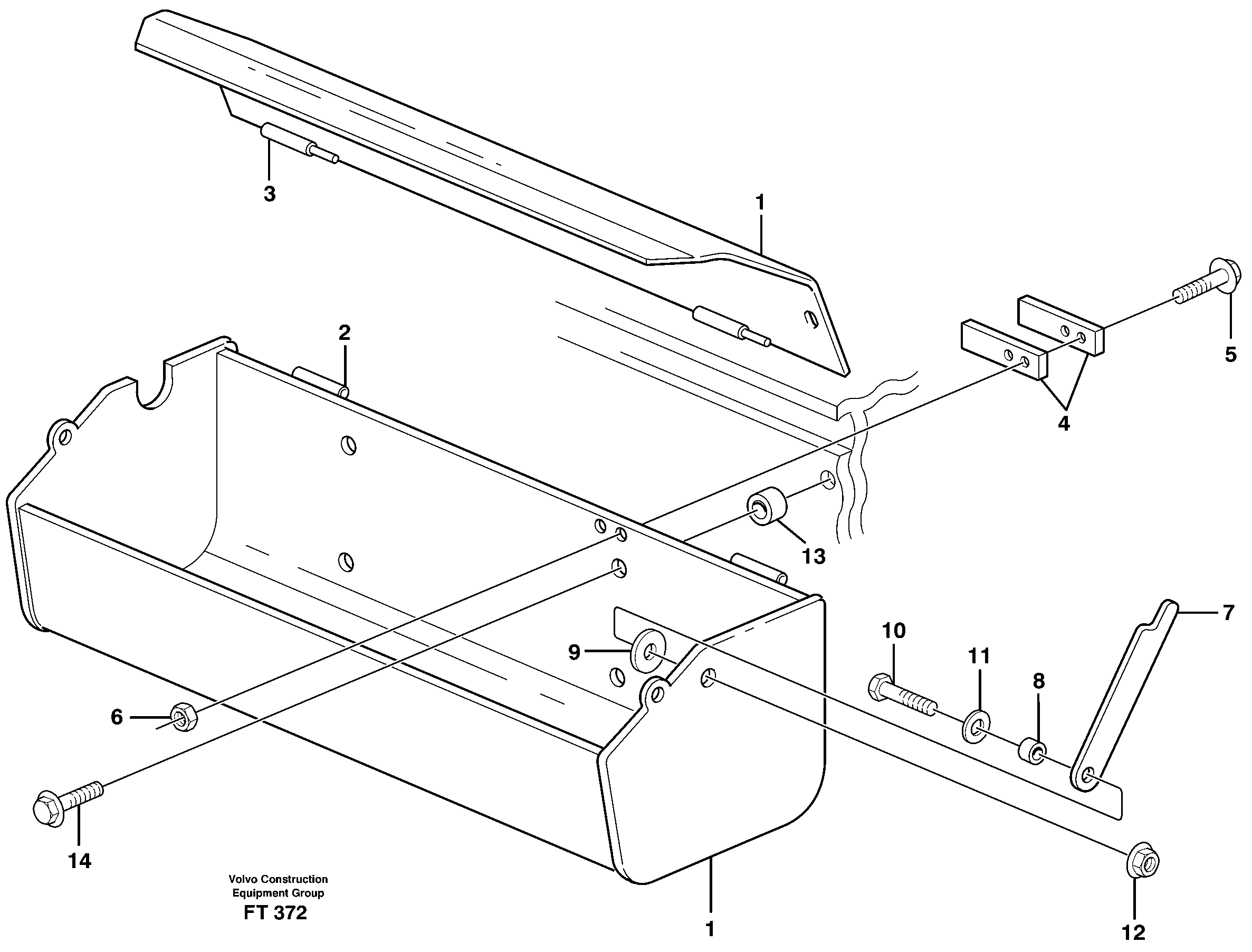 Lock arm VOE14340664 VOLVO