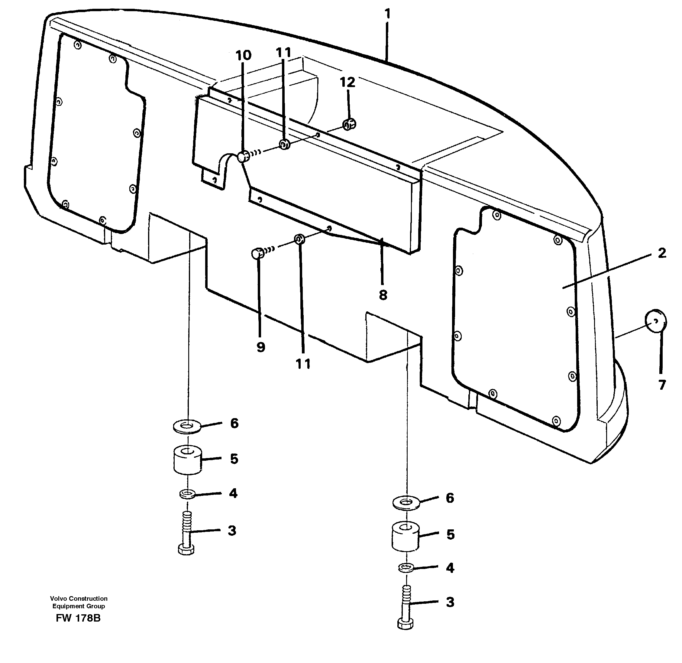 Sound absorber VOE14342287 VOLVO