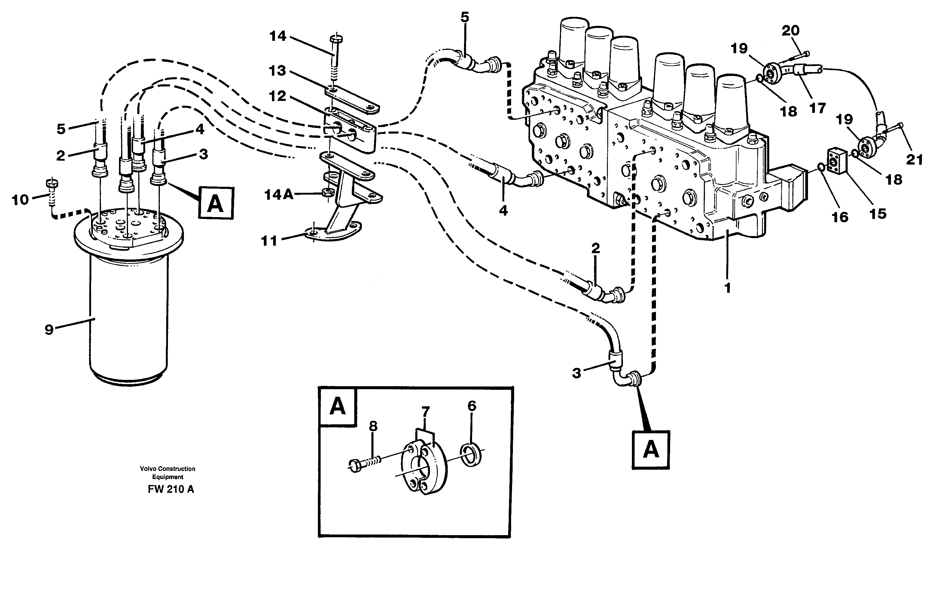 Cylinder End RM/VOE14343701 VOLVO