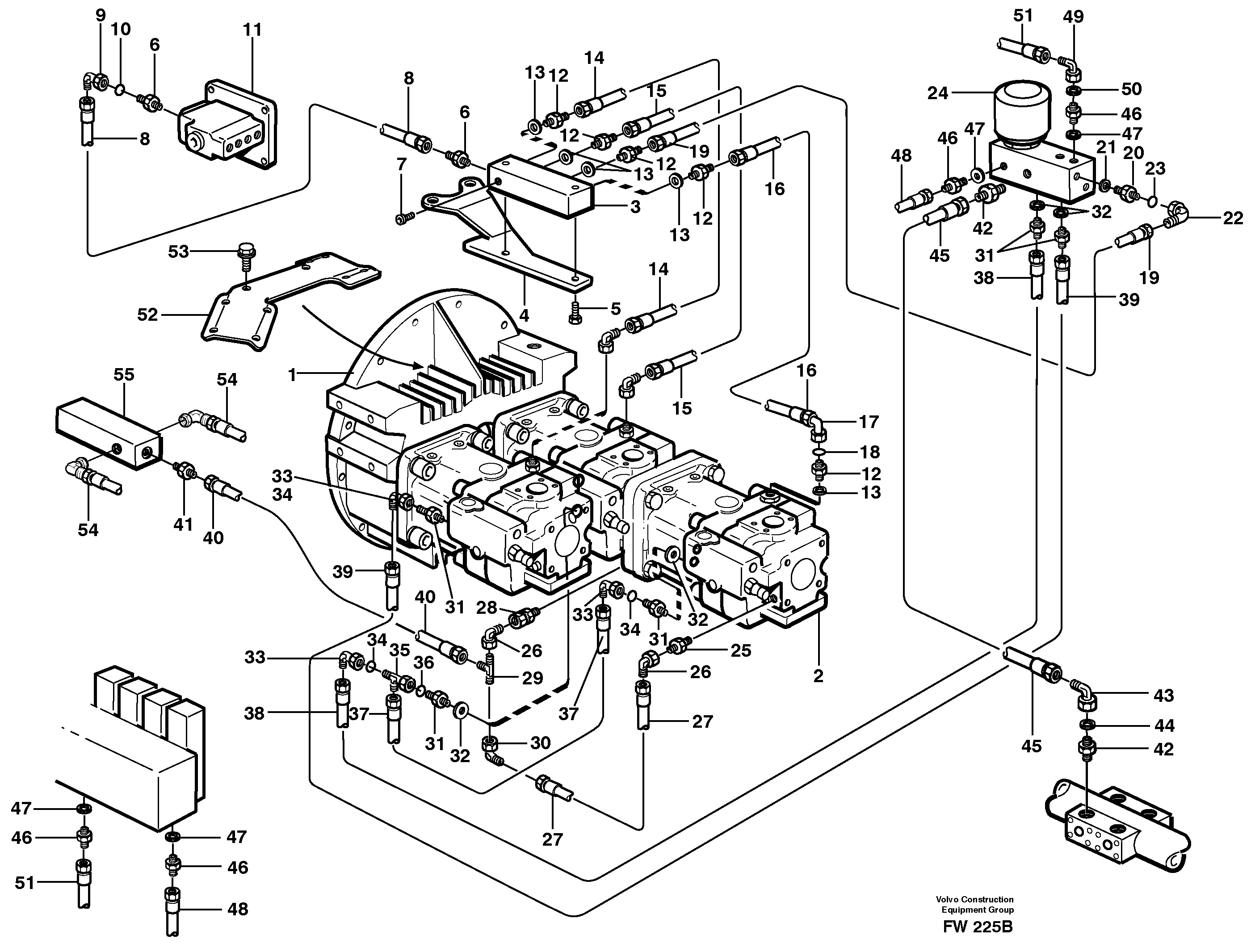 Hose support VOE14344109 VOLVO
