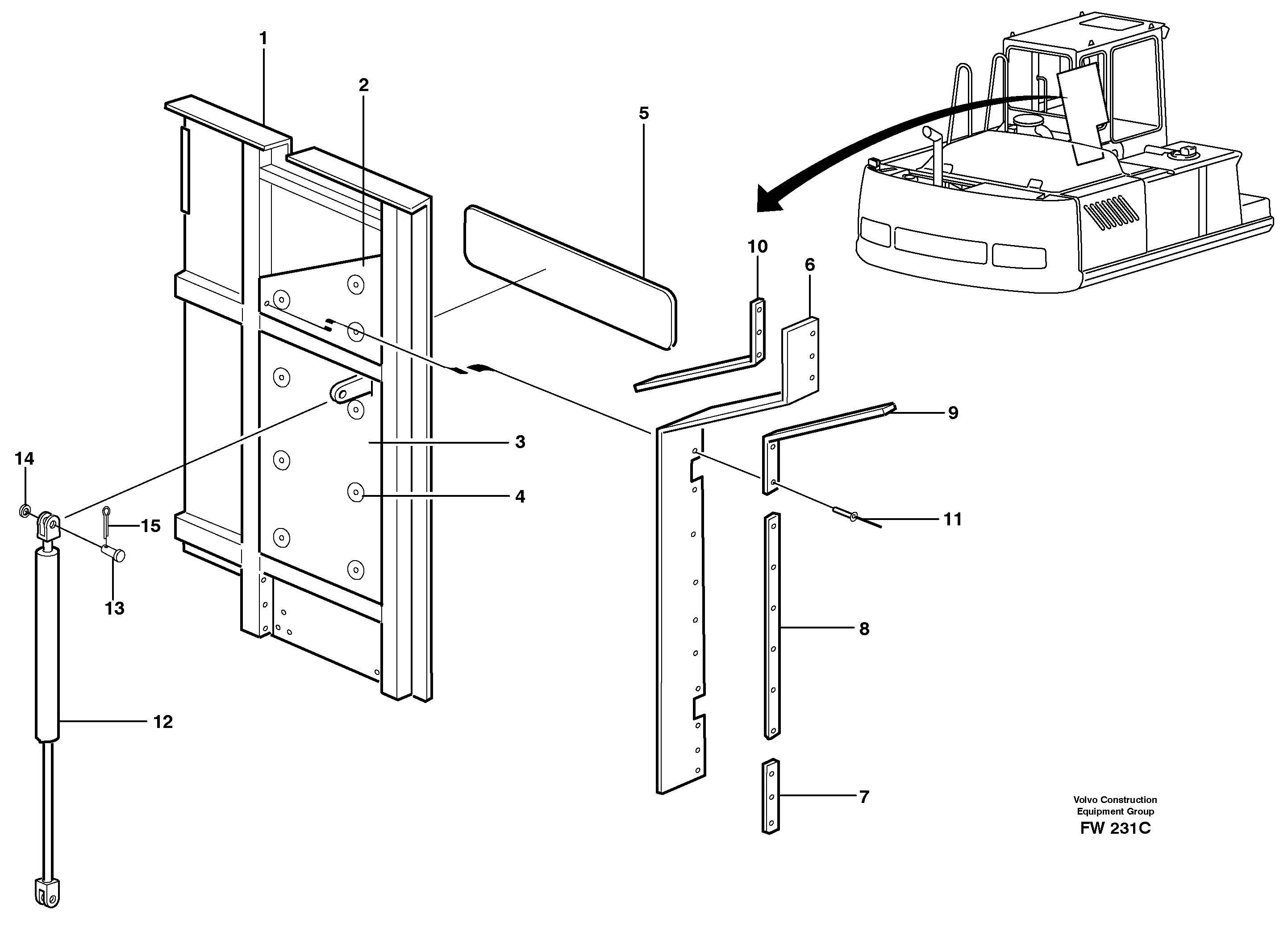 Sound absorber VOE14345520 VOLVO