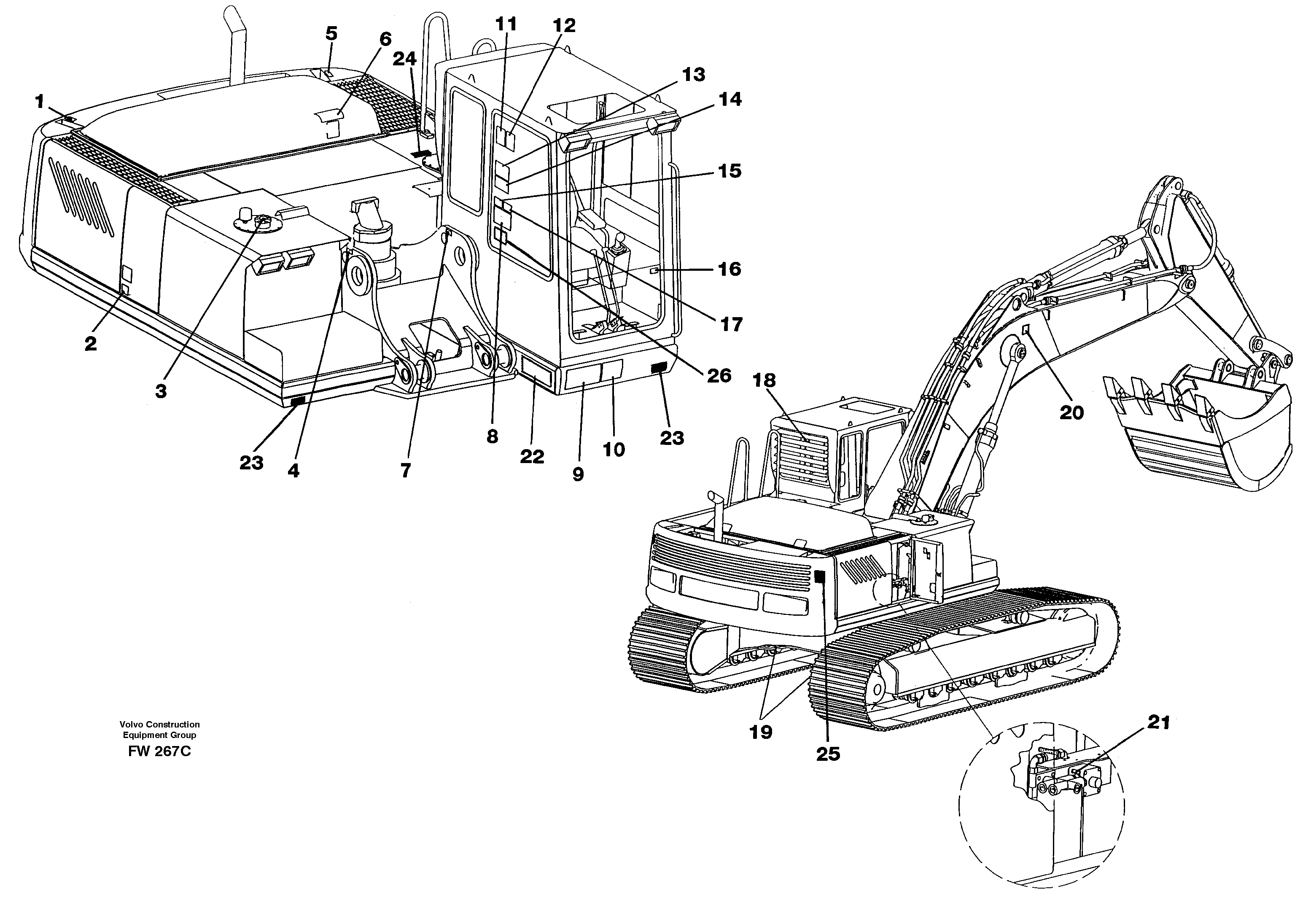 Angled plate RM/VOE14344923 VOLVO