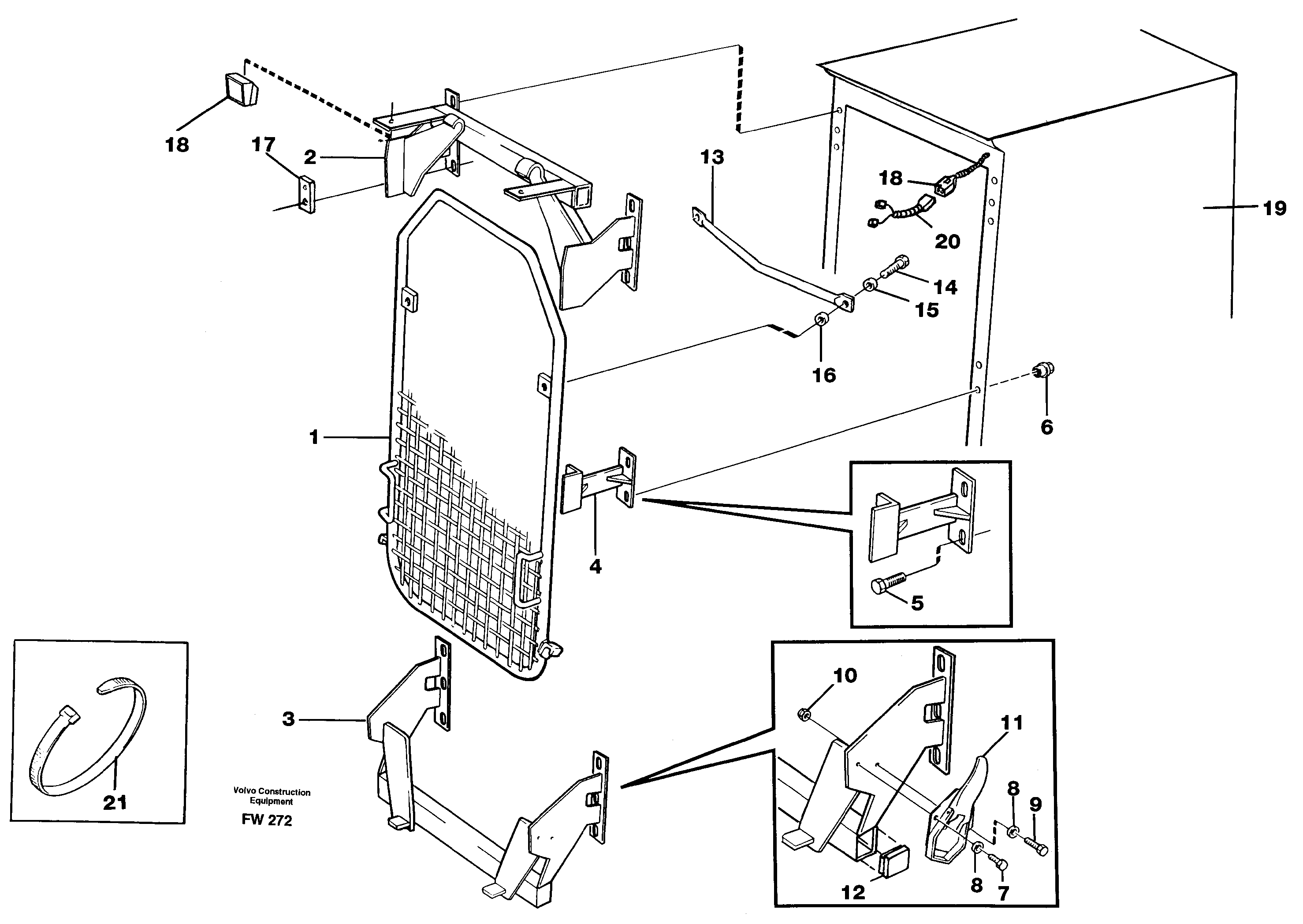 Rubber cushion VOE14342825 VOLVO