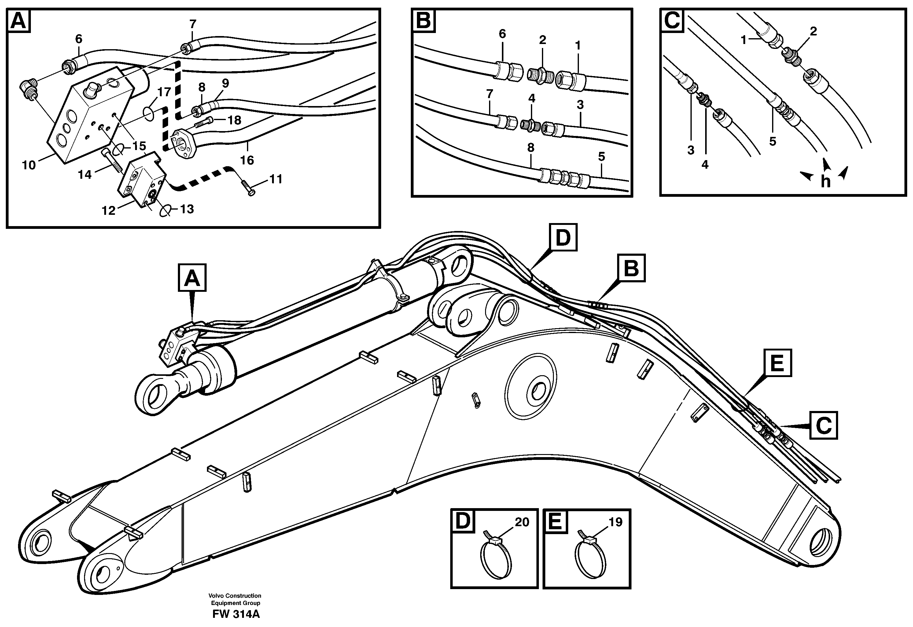 Digging Arm RM/VOE14343420 VOLVO