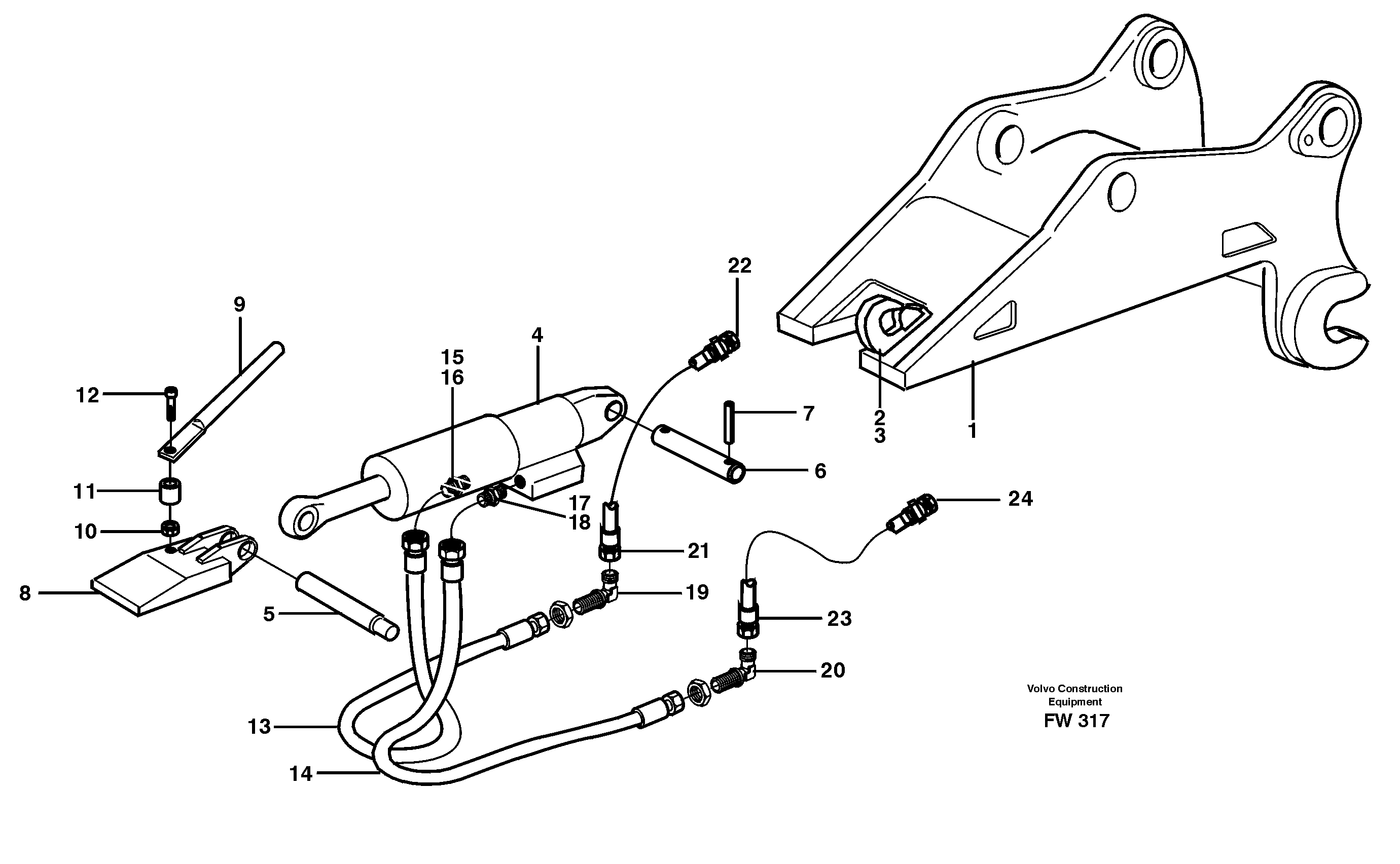 Bolt-on cutting edge VOE14342535 VOLVO
