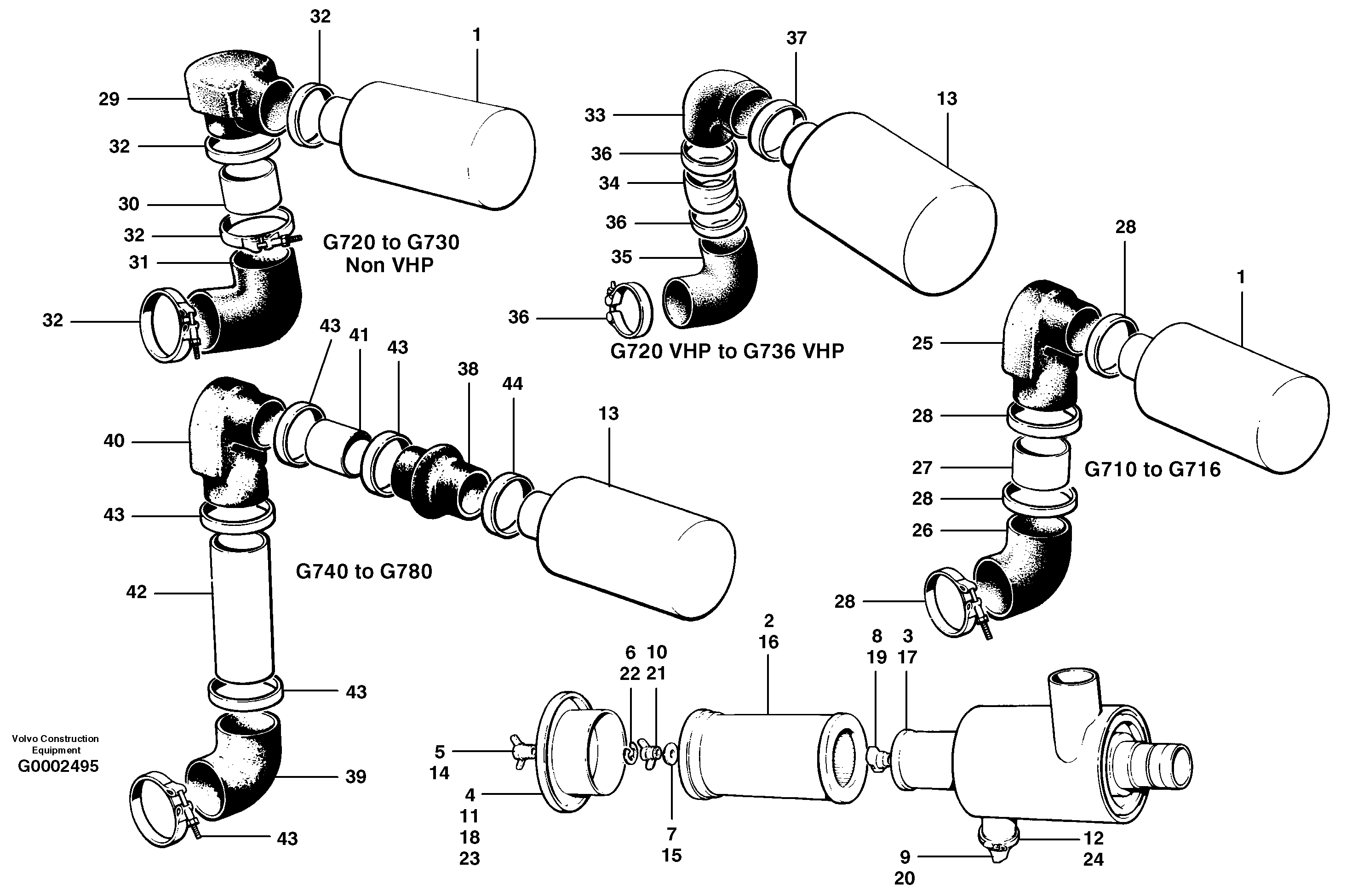 Hand throttle wire CH28121 VOLVO