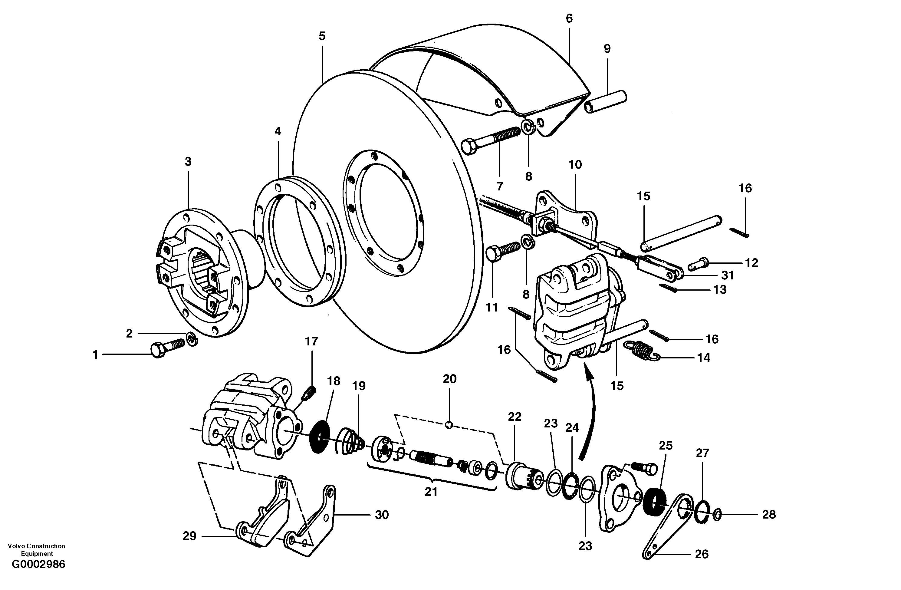 Retaining ring CH58525 VOLVO