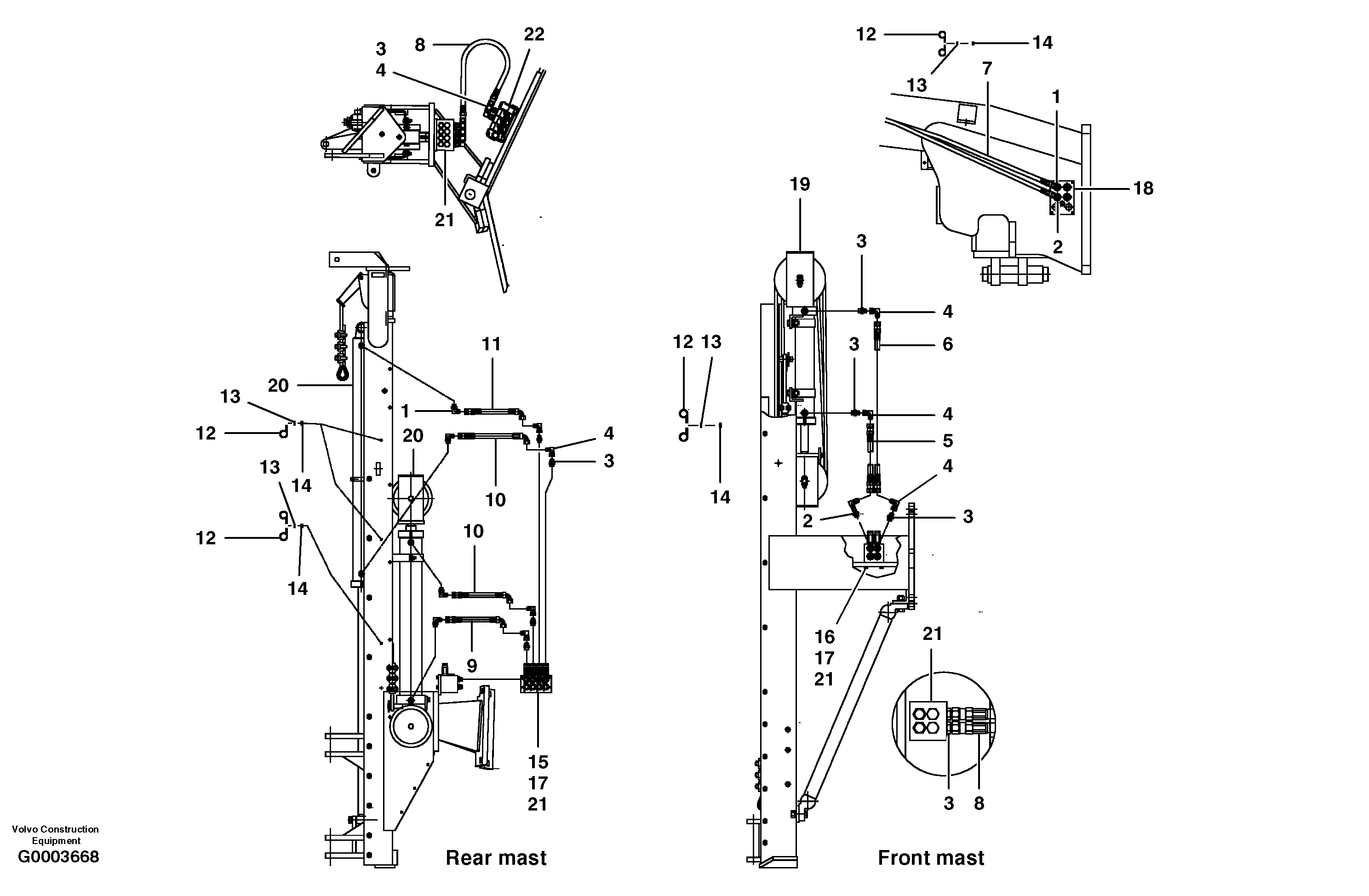 Timing gear casing CH74430X90 VOLVO