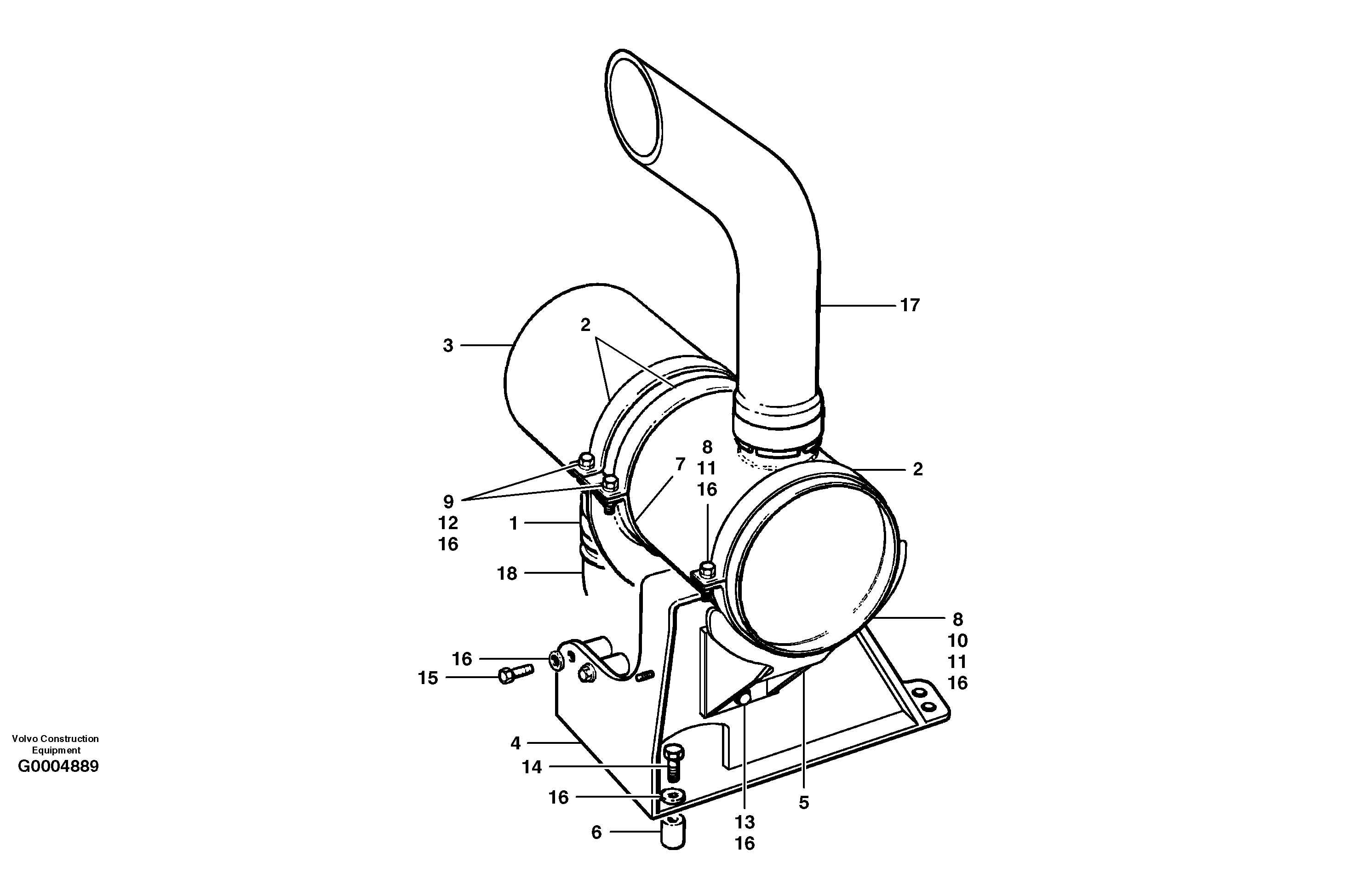 Support Arm CH79084 VOLVO