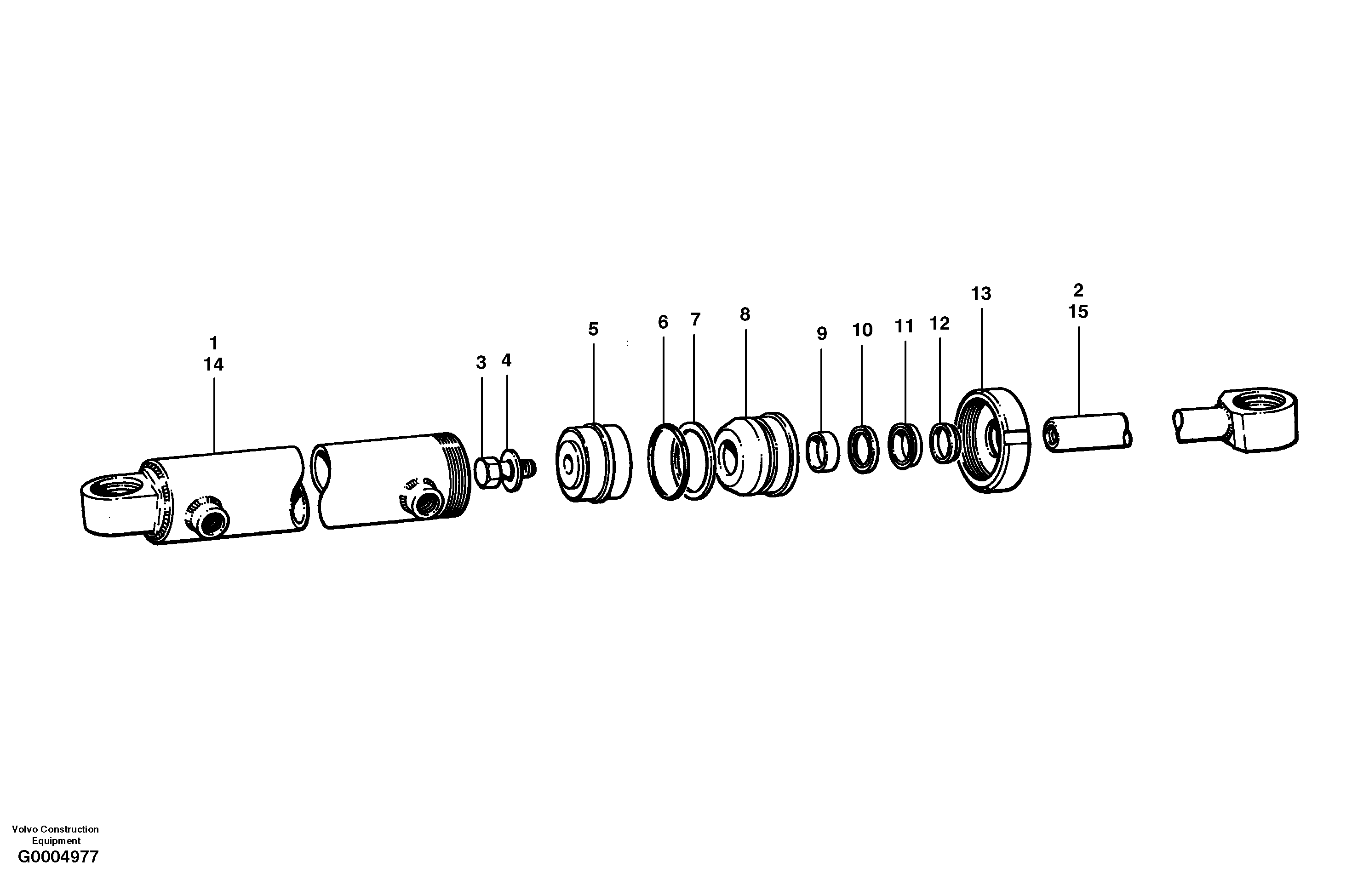 Piston rod CH79468 VOLVO