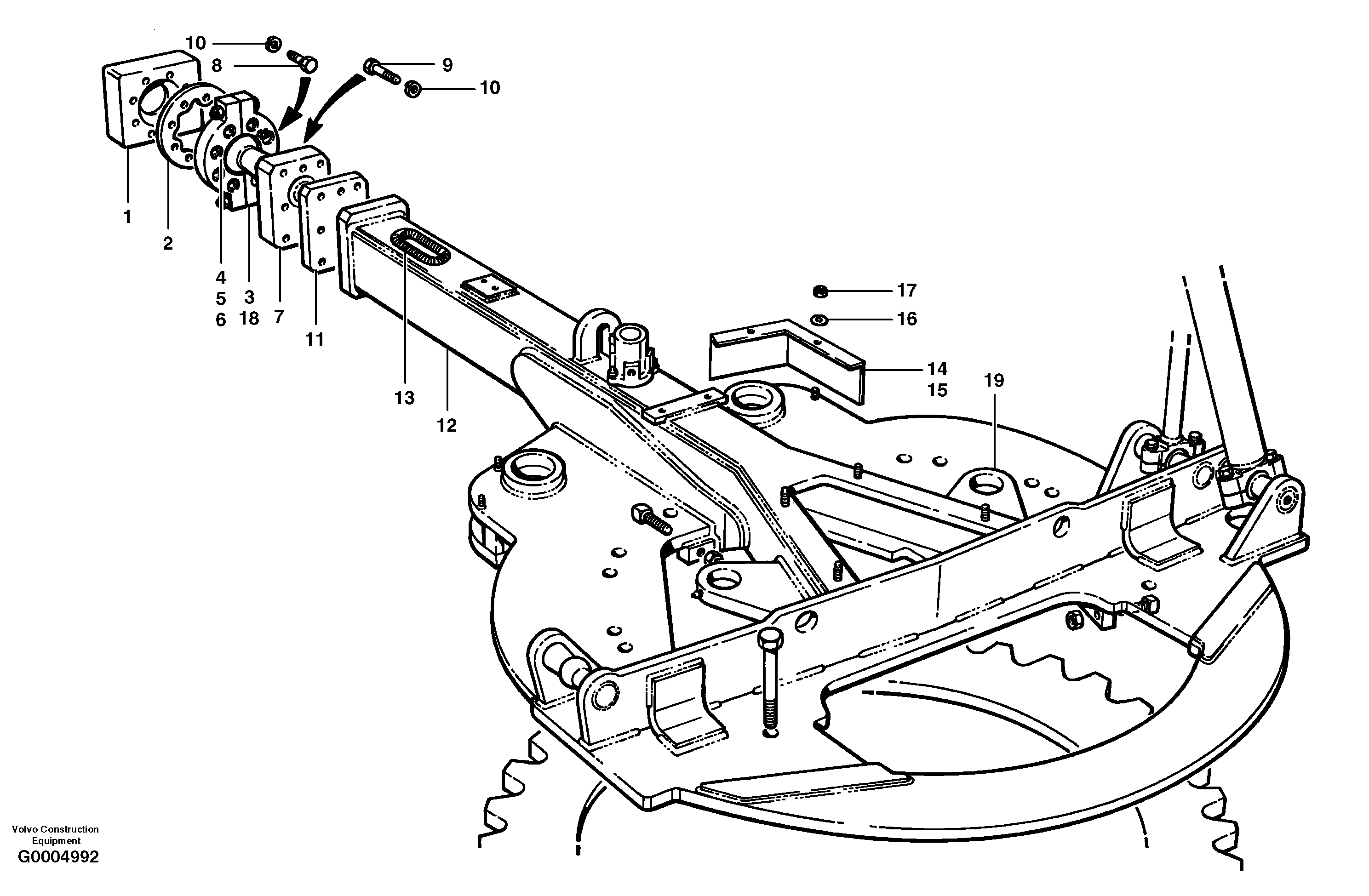 Drawbar CH79548 VOLVO