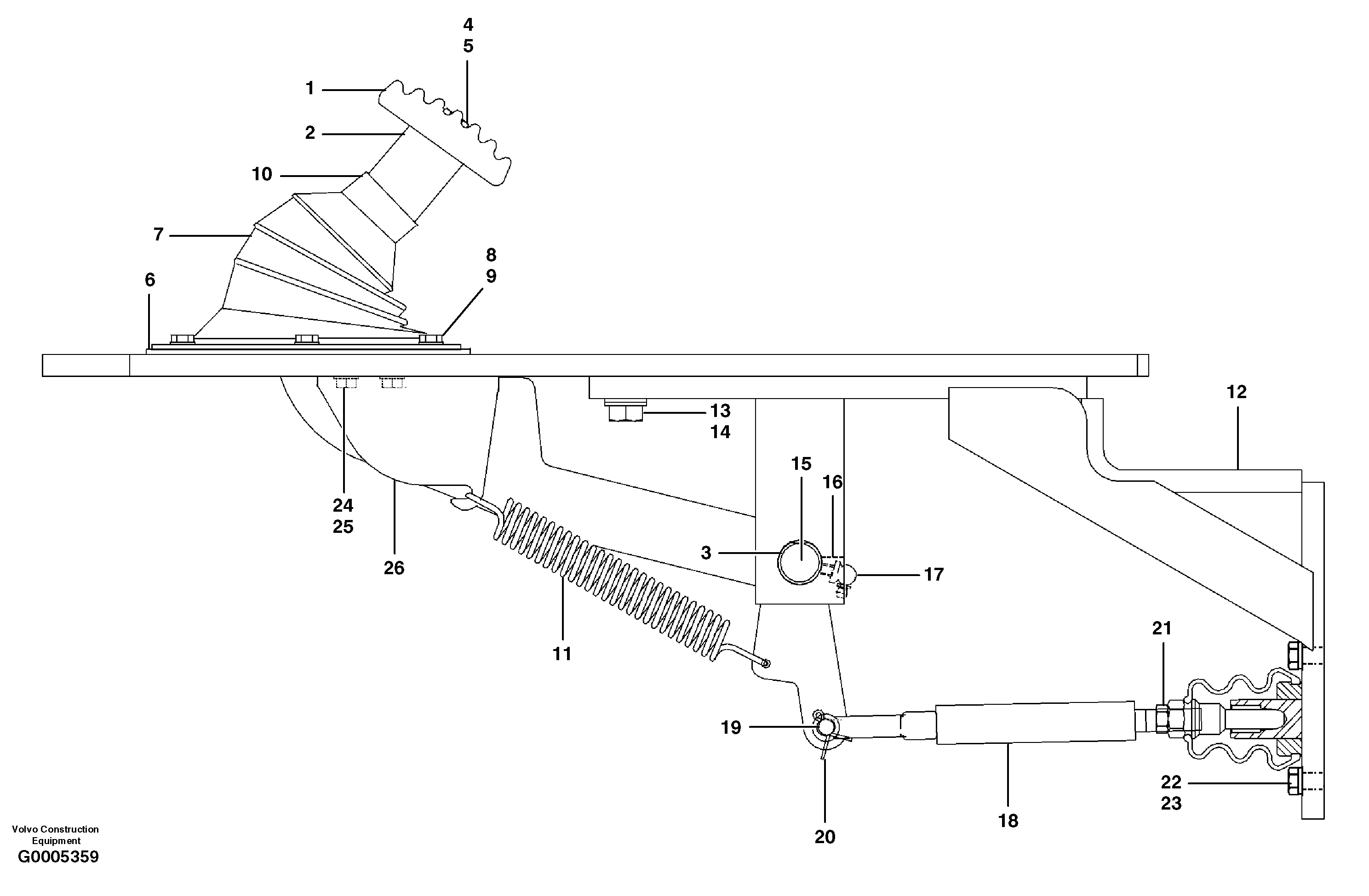 Mounting rail CH50A-0809ZI VOLVO