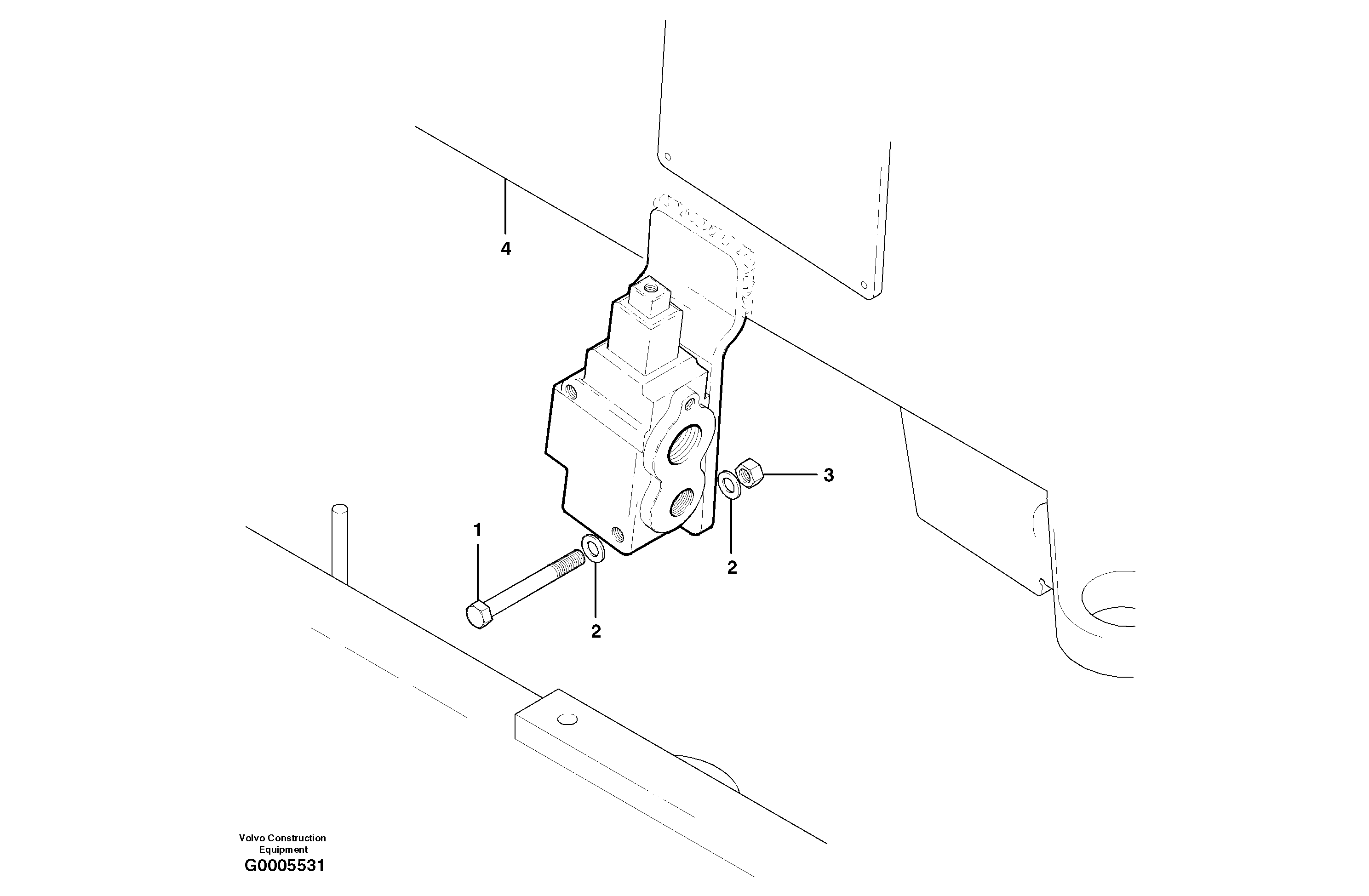 Mounting rail VOE983820 VOLVO