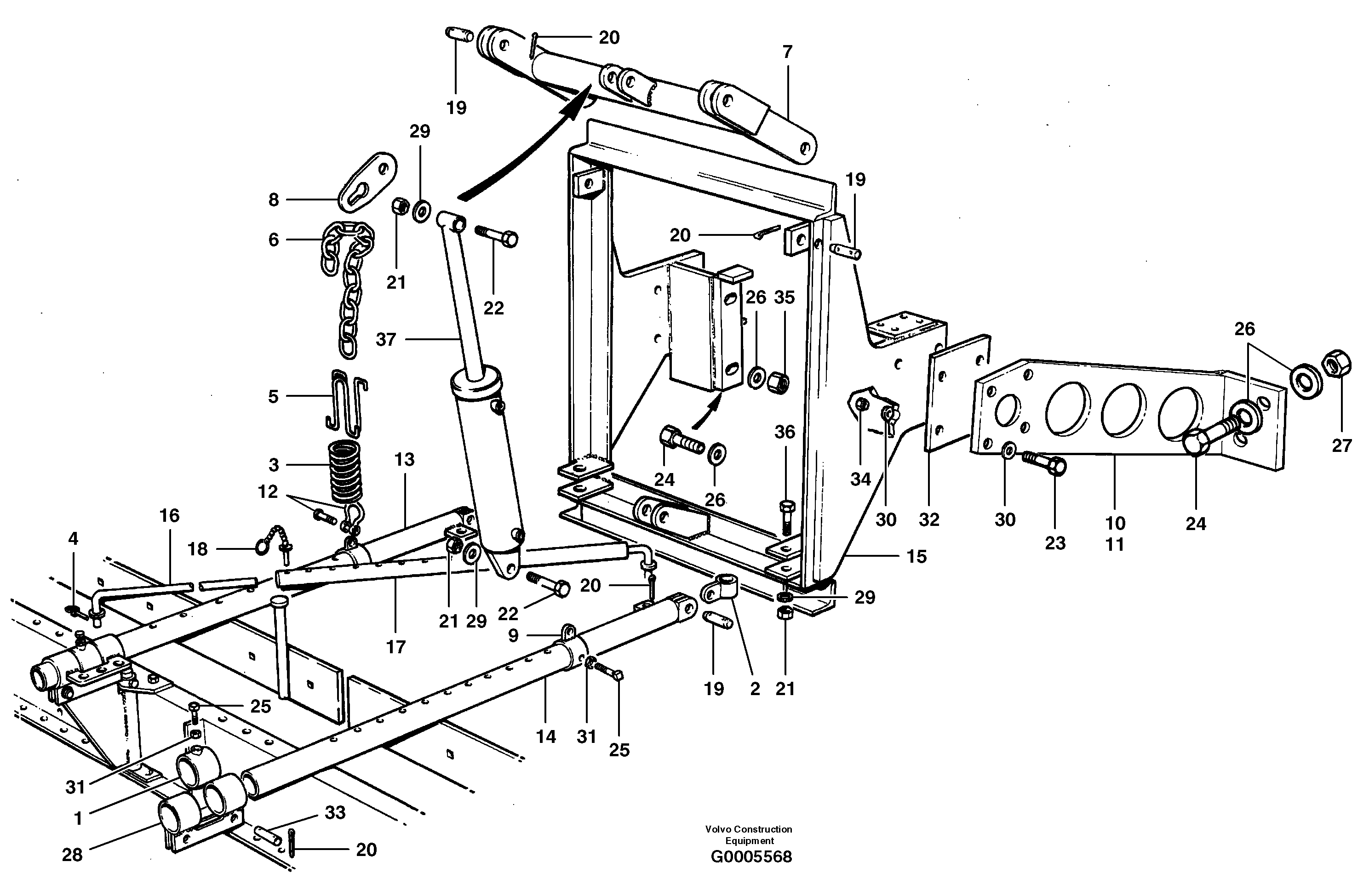 Attaching Frame VOE12731520 VOLVO