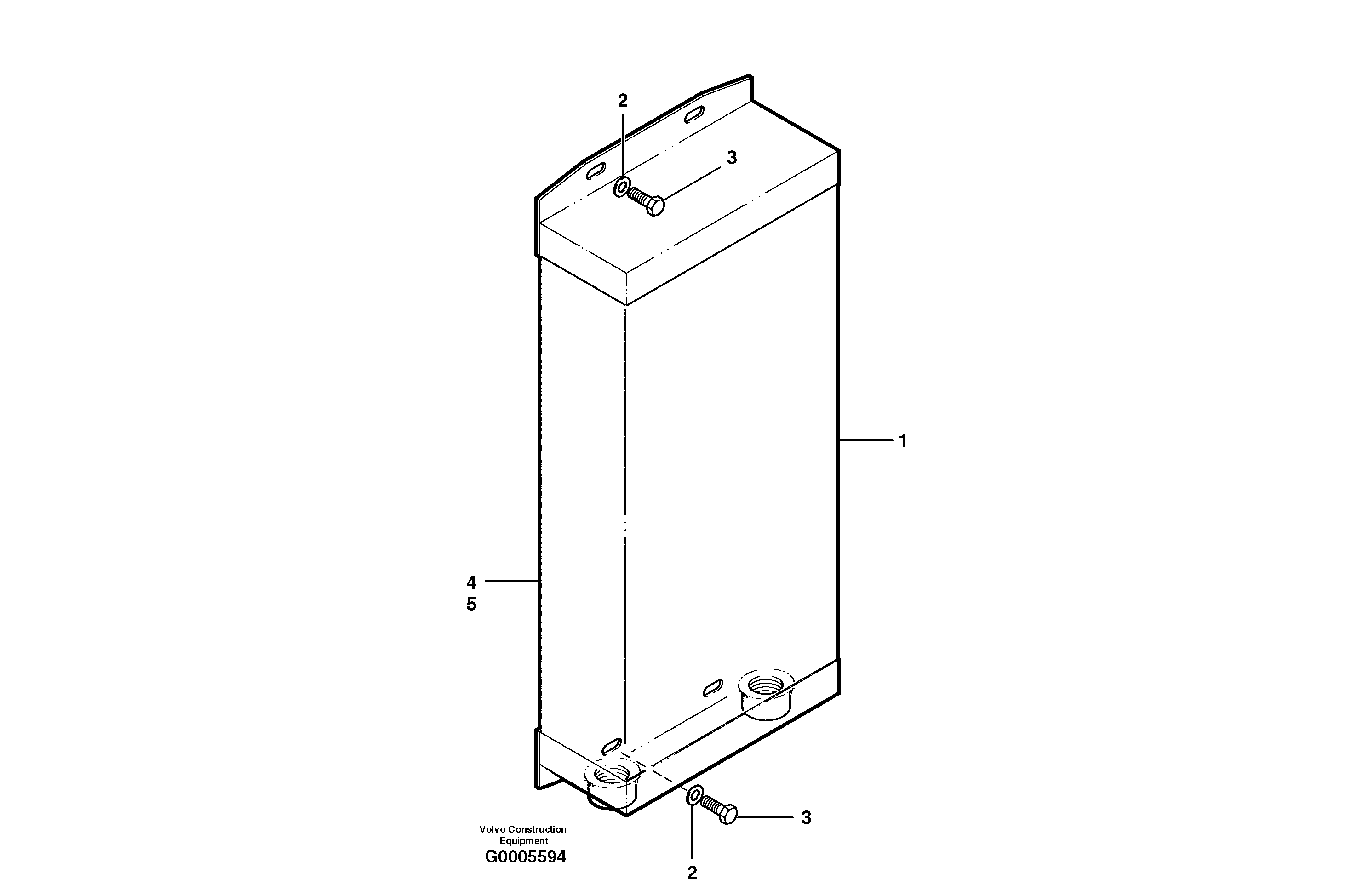 Longitudinal dampenin CH28344X25 VOLVO