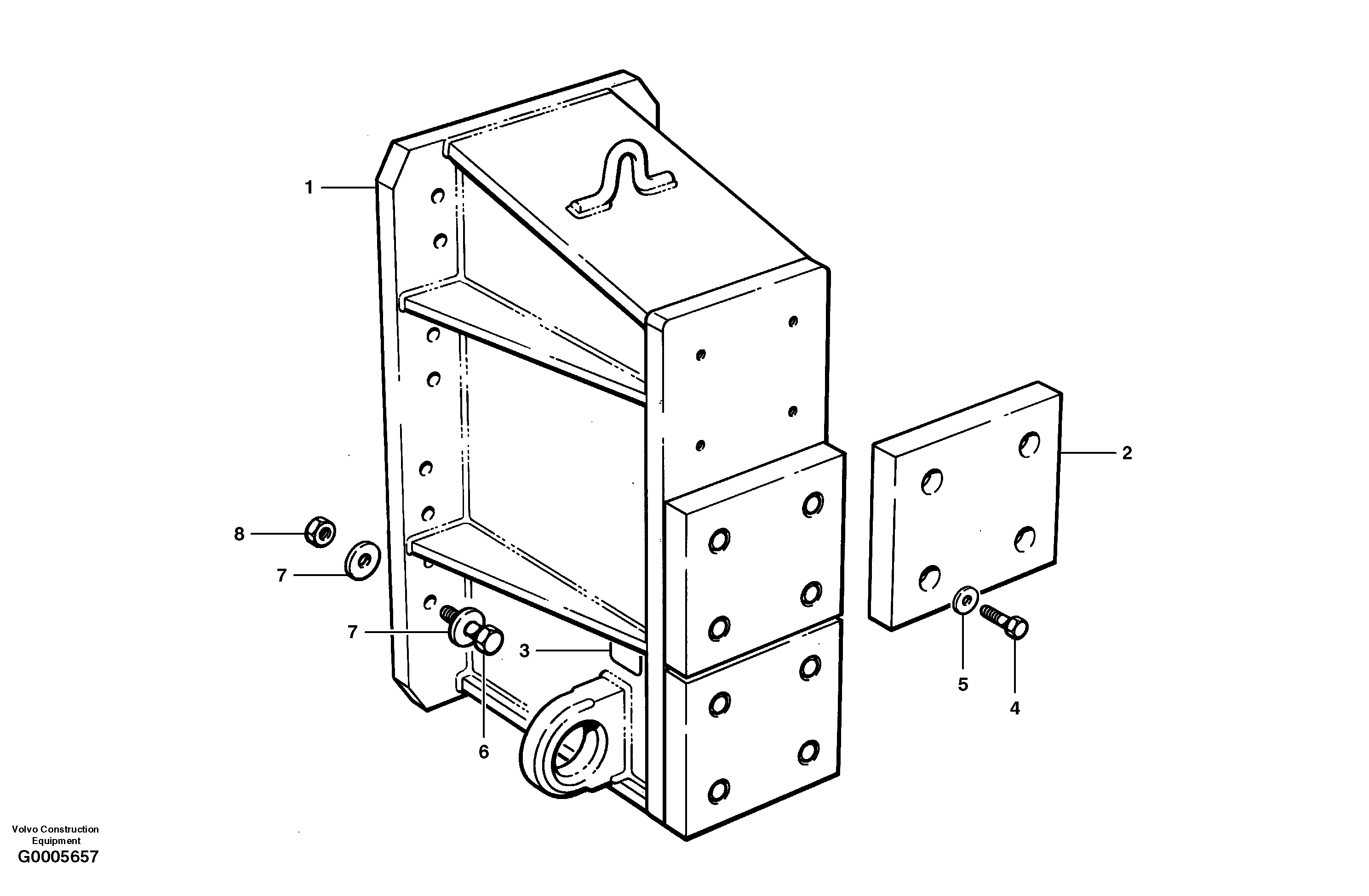 Hydraulic system, P4 CH74887 VOLVO