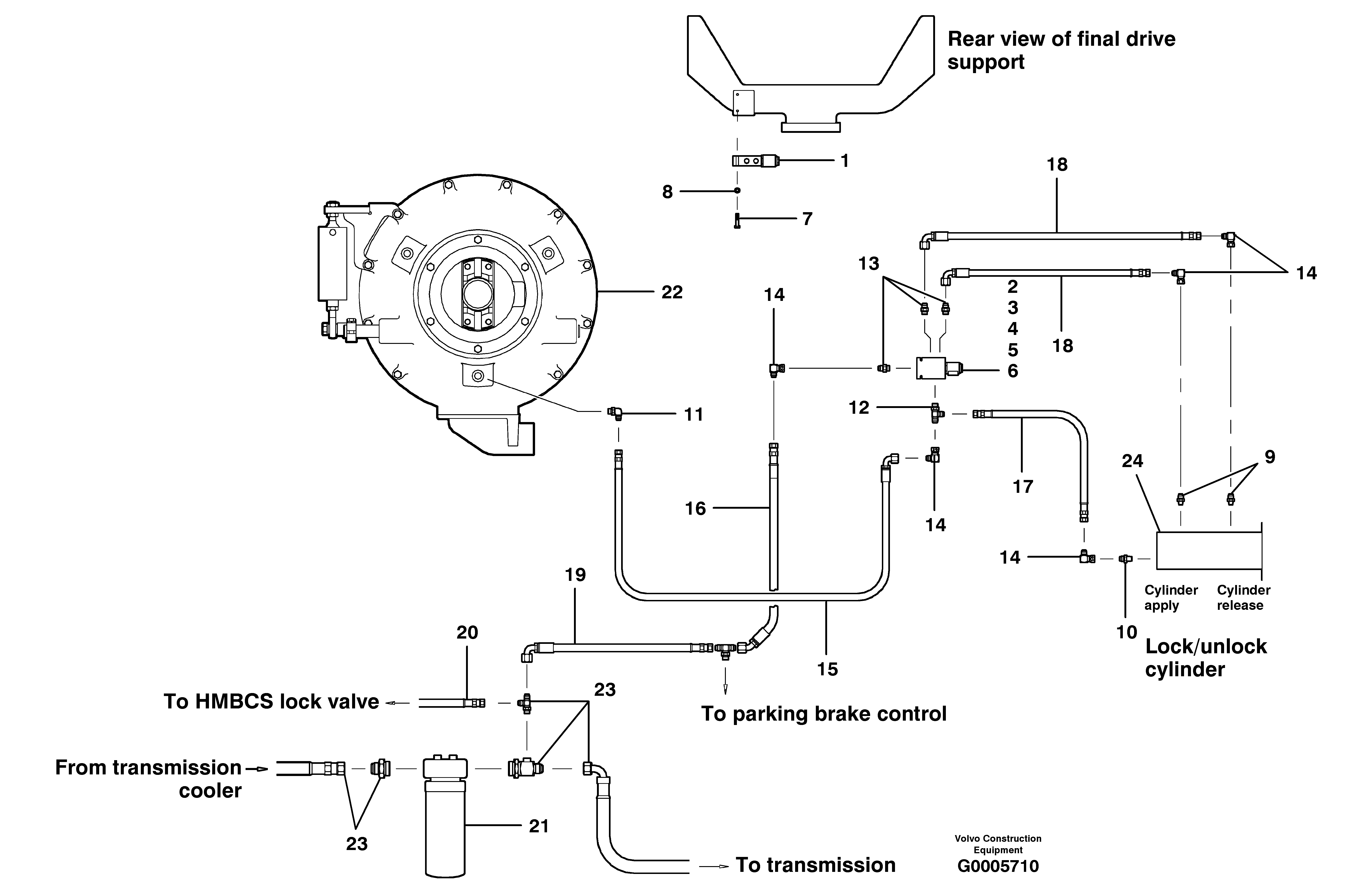 Timing gear casing VOE12727579 VOLVO