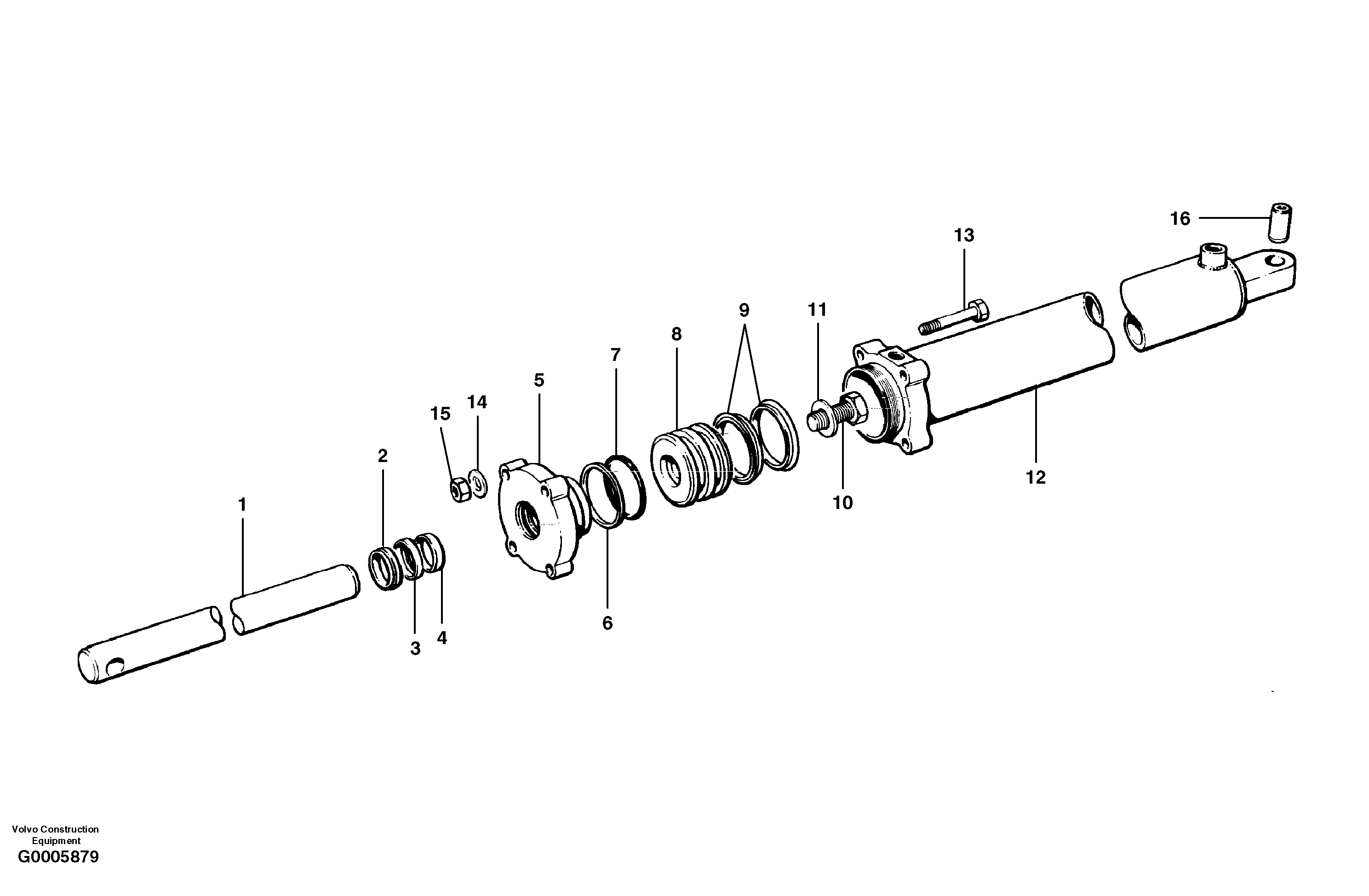 Cylinder head VOE12724063 VOLVO