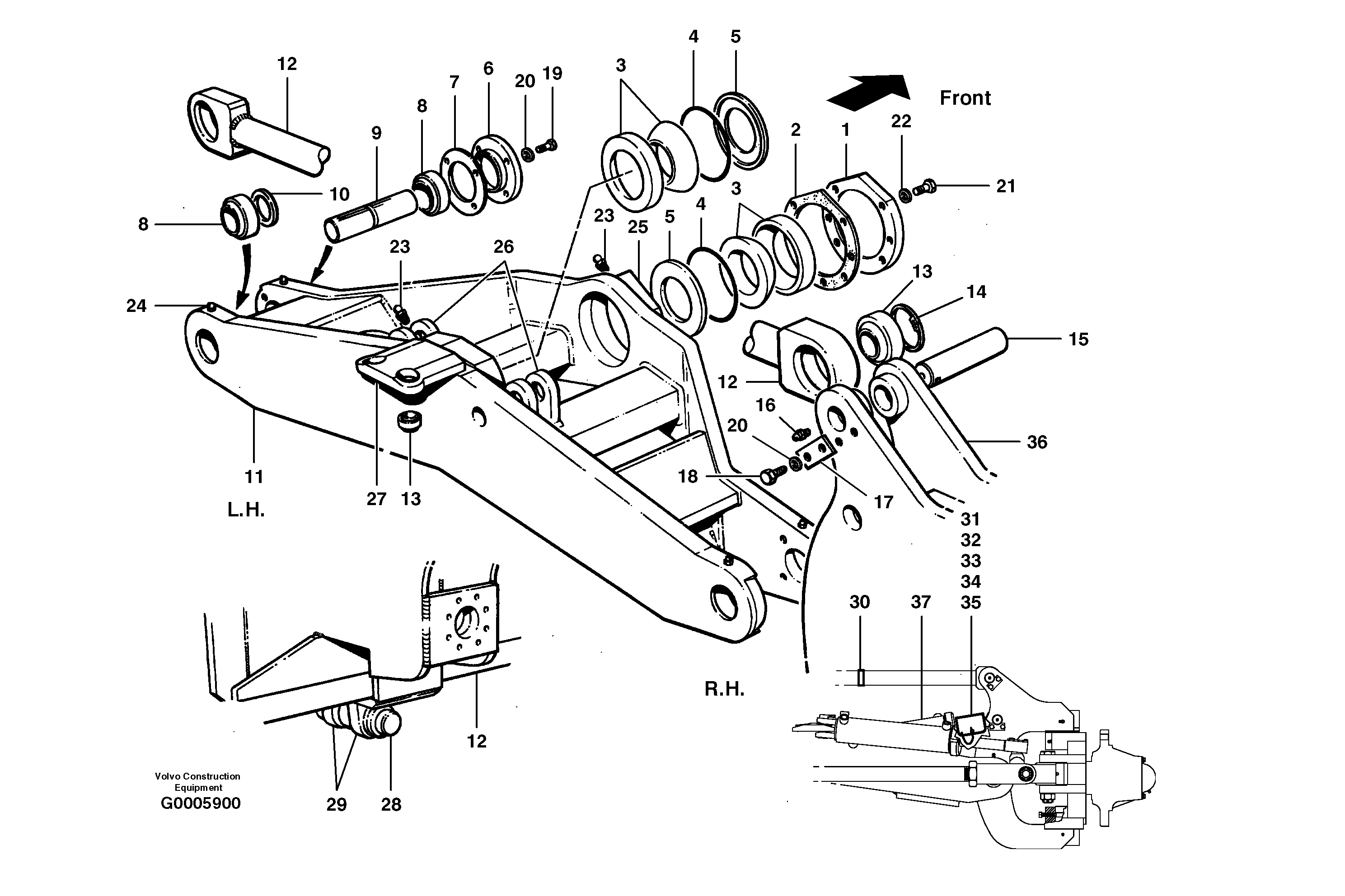 Retaining ring VOE12727932 VOLVO